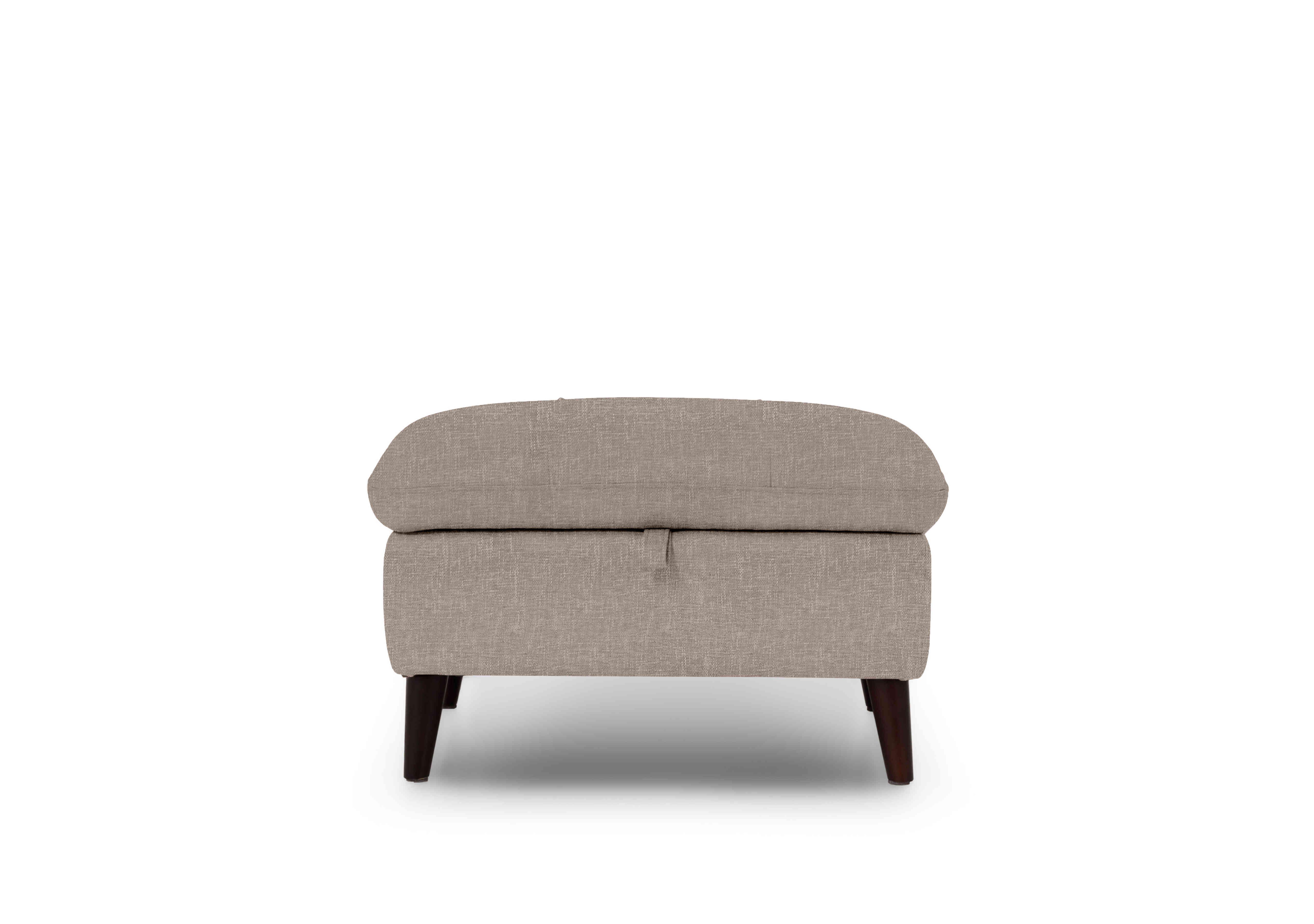 Winner Fabric Storage Footstool in Anivia 14445 Khaki on Furniture Village