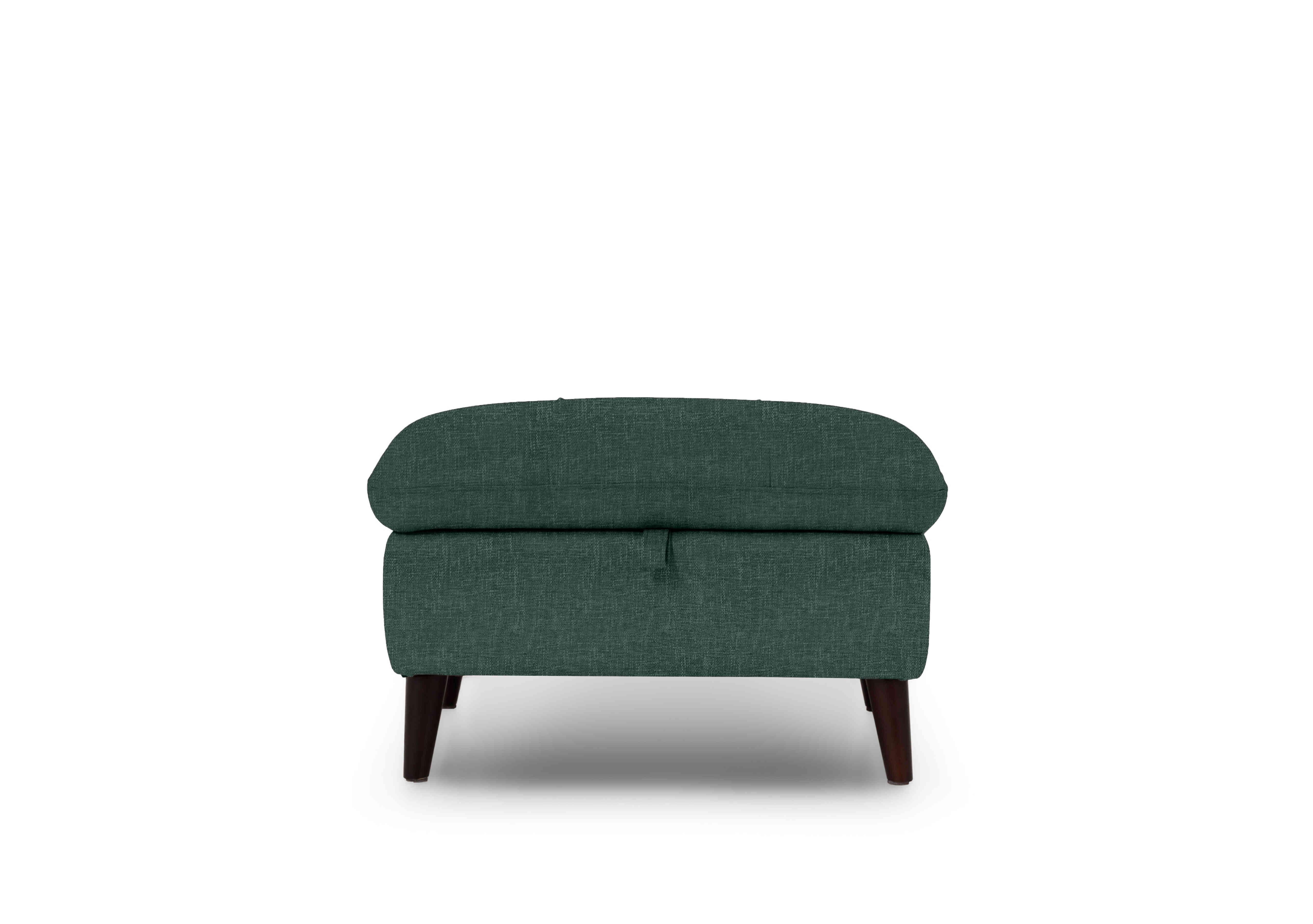 Winner Fabric Storage Footstool in Anivia 19445 Green on Furniture Village