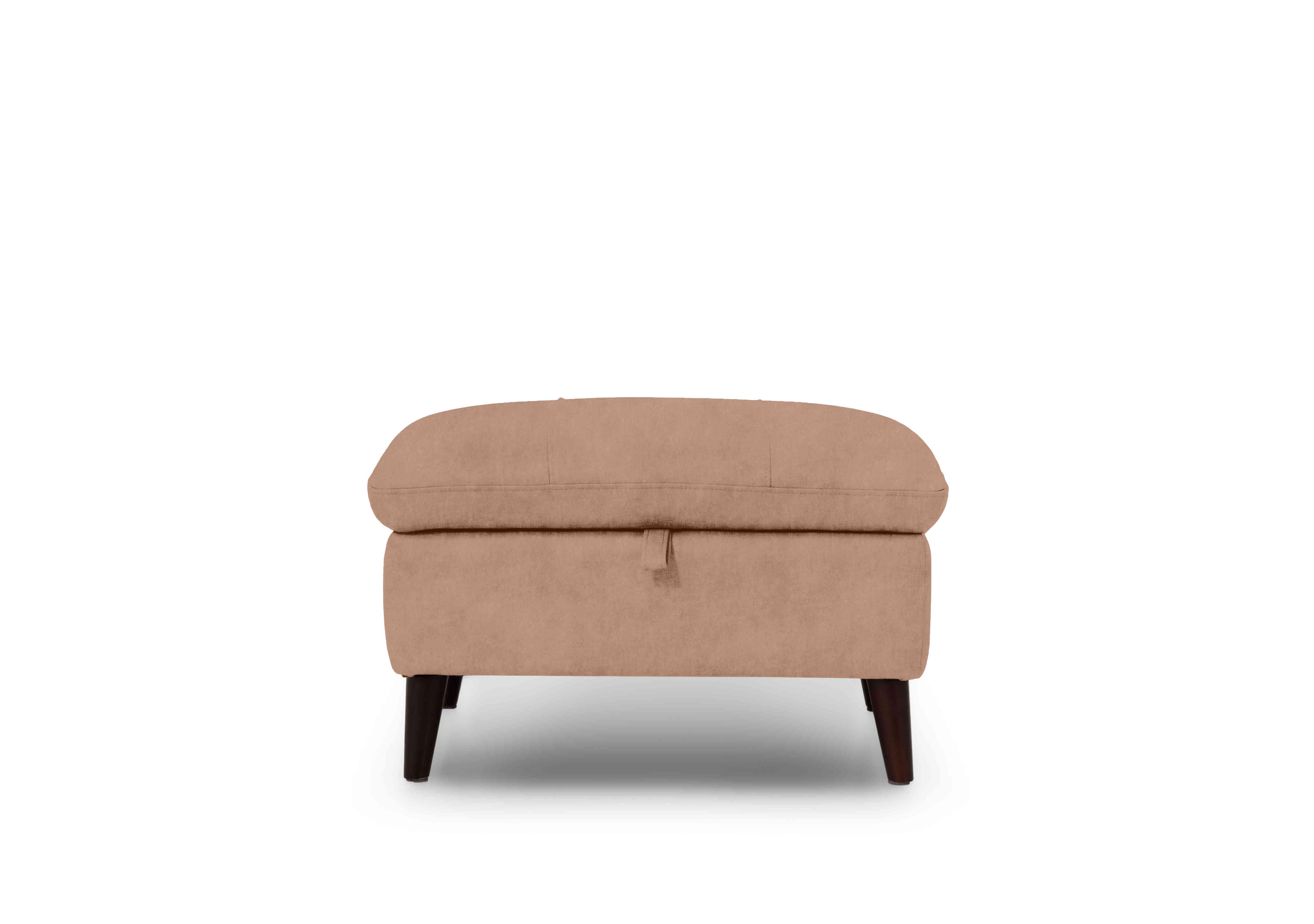 Winner Fabric Storage Footstool in Dexter 43507 Sand on Furniture Village