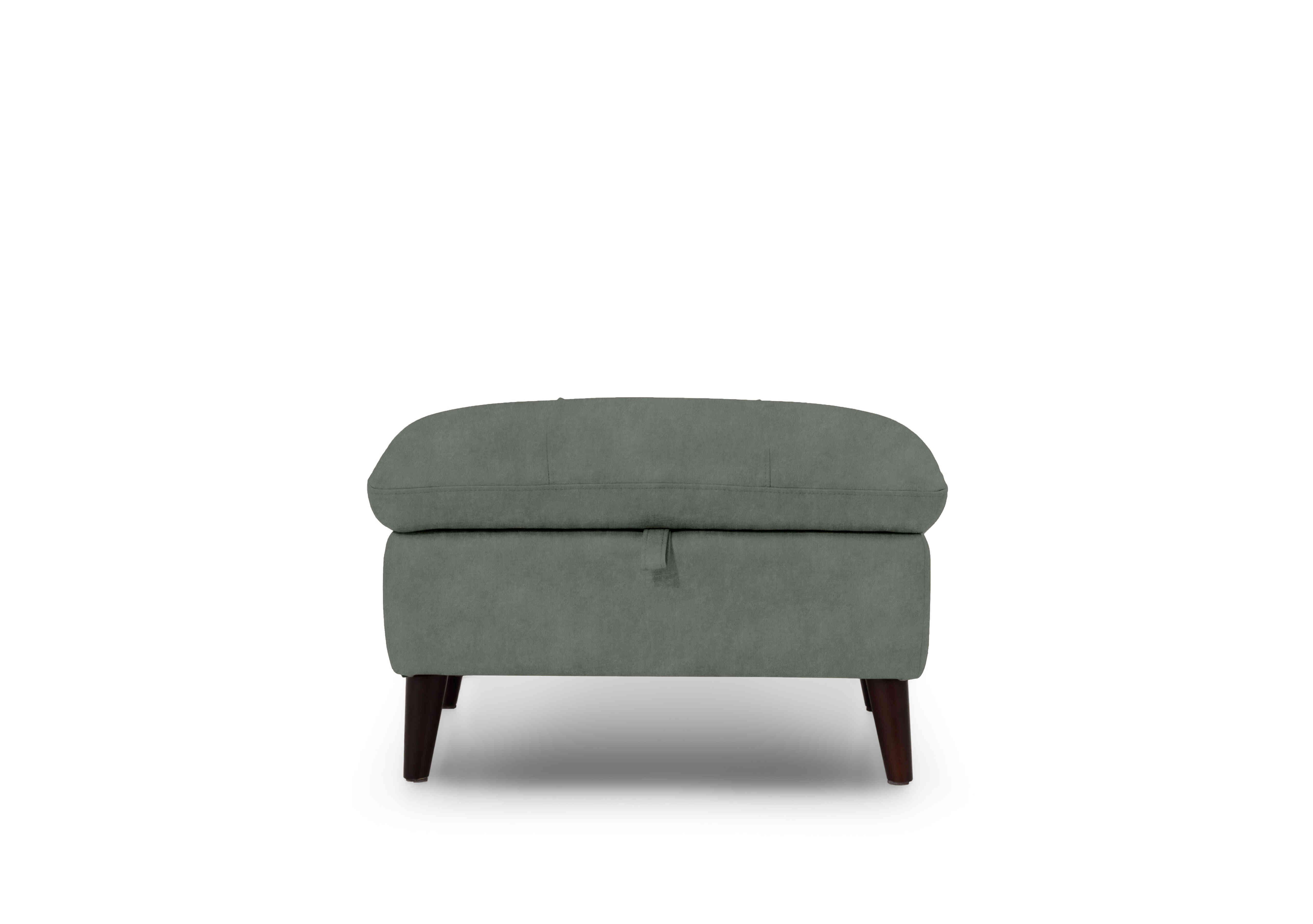 Winner Fabric Storage Footstool in Dexter 43514 Fern on Furniture Village
