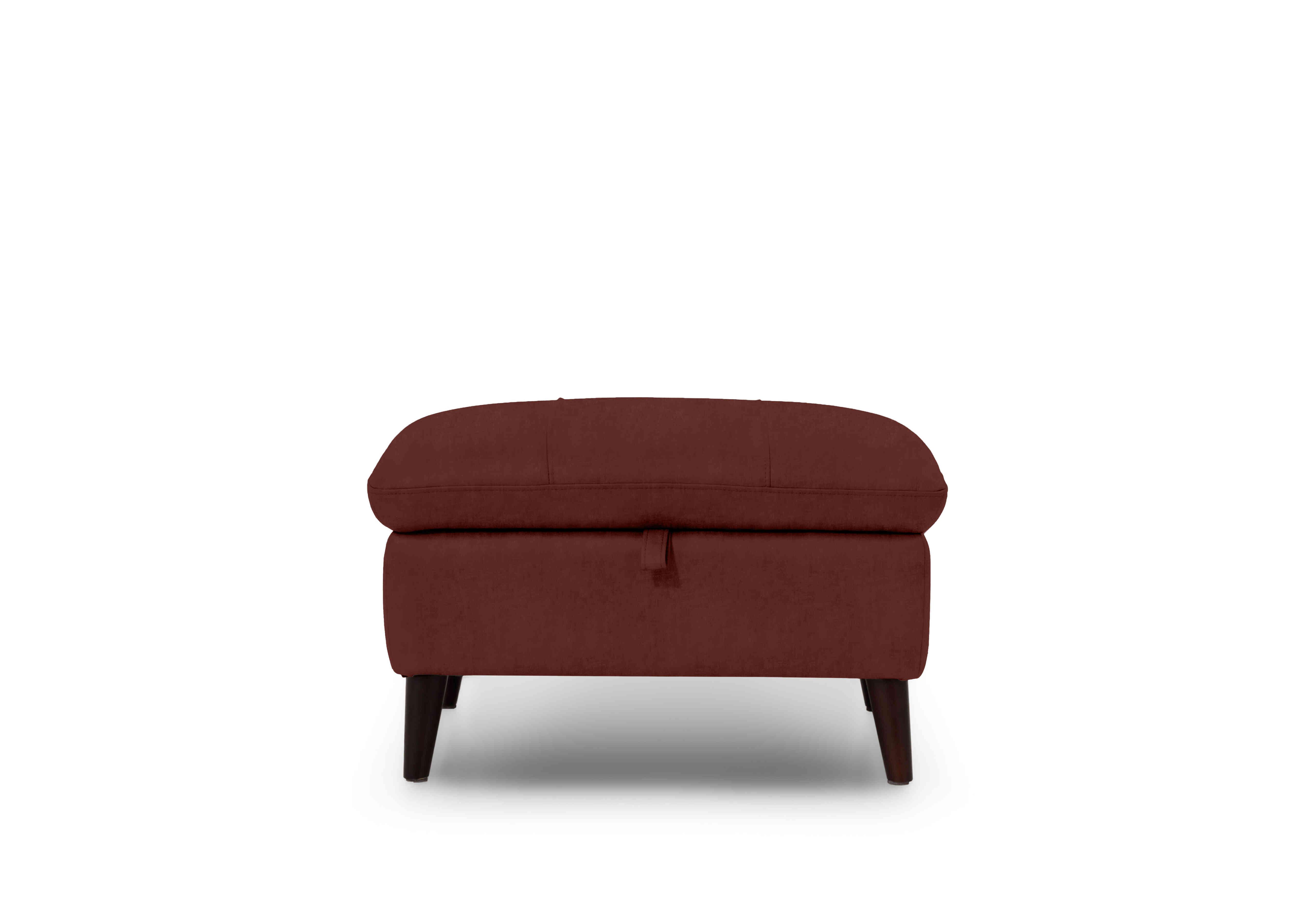 Winner Fabric Storage Footstool in Manhattan 58008 Burnt Sienna on Furniture Village
