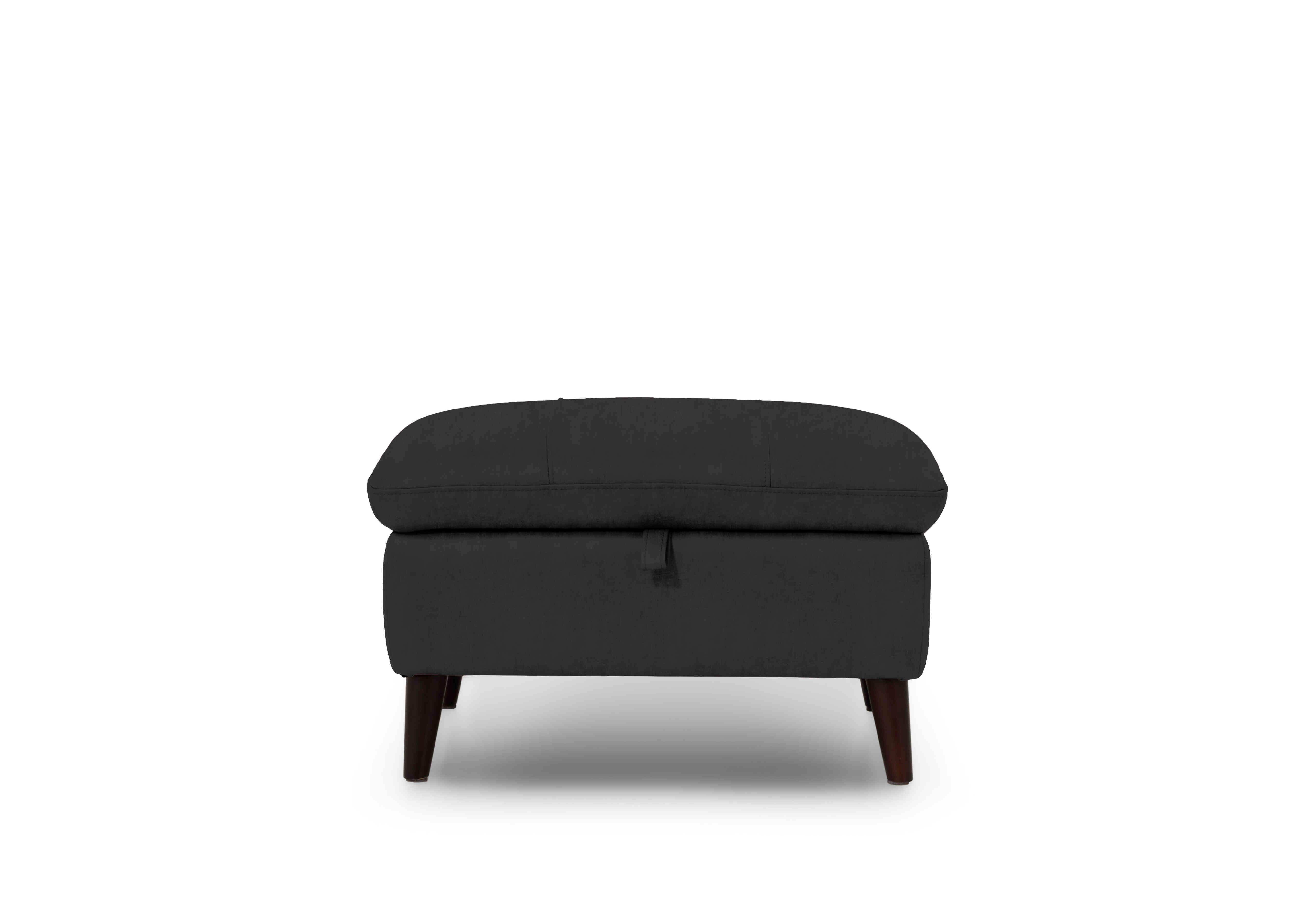 Winner Fabric Storage Footstool in Manhattan 58009 Indigo on Furniture Village