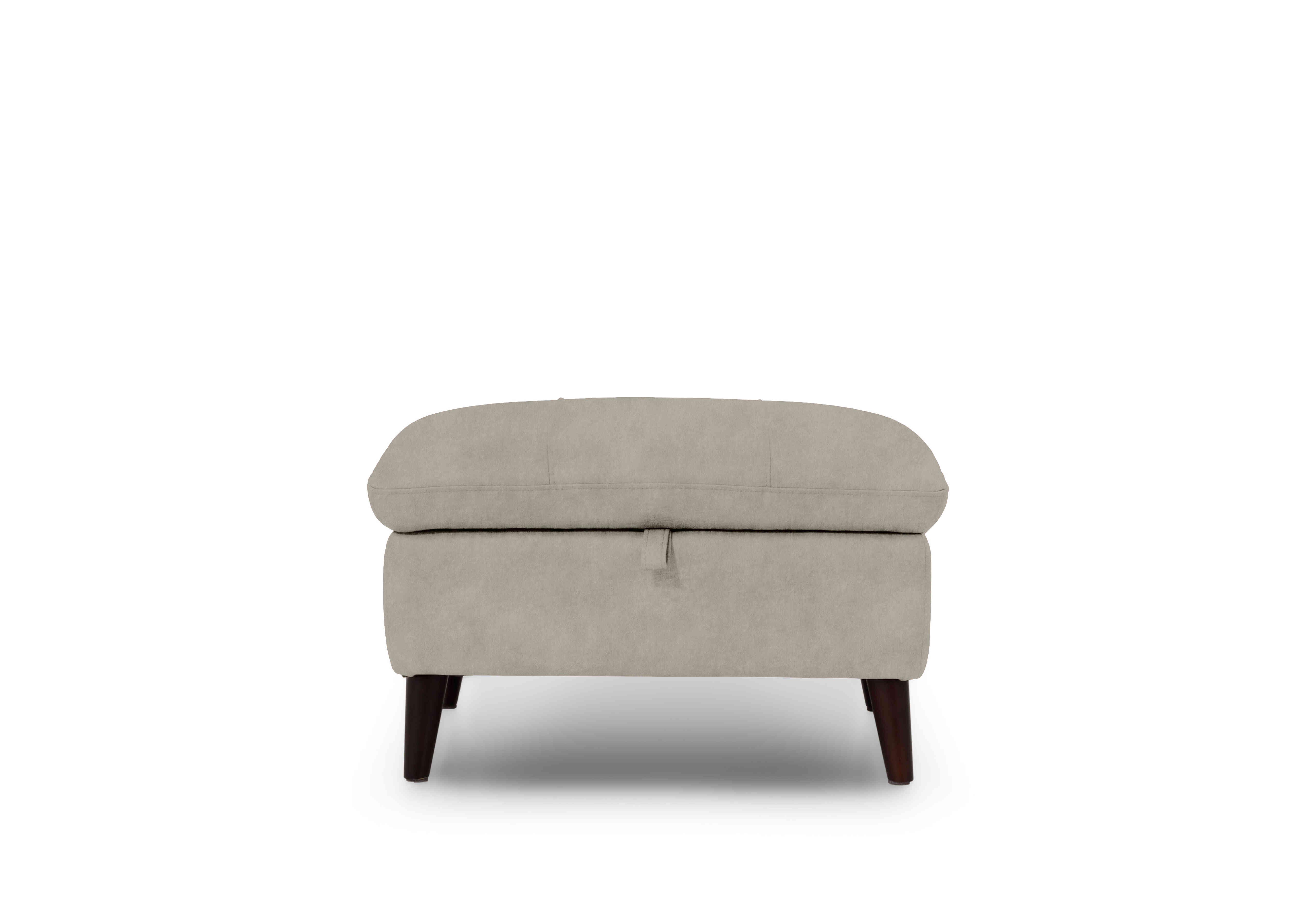 Winner Fabric Storage Footstool in Marble 18177 Cream on Furniture Village