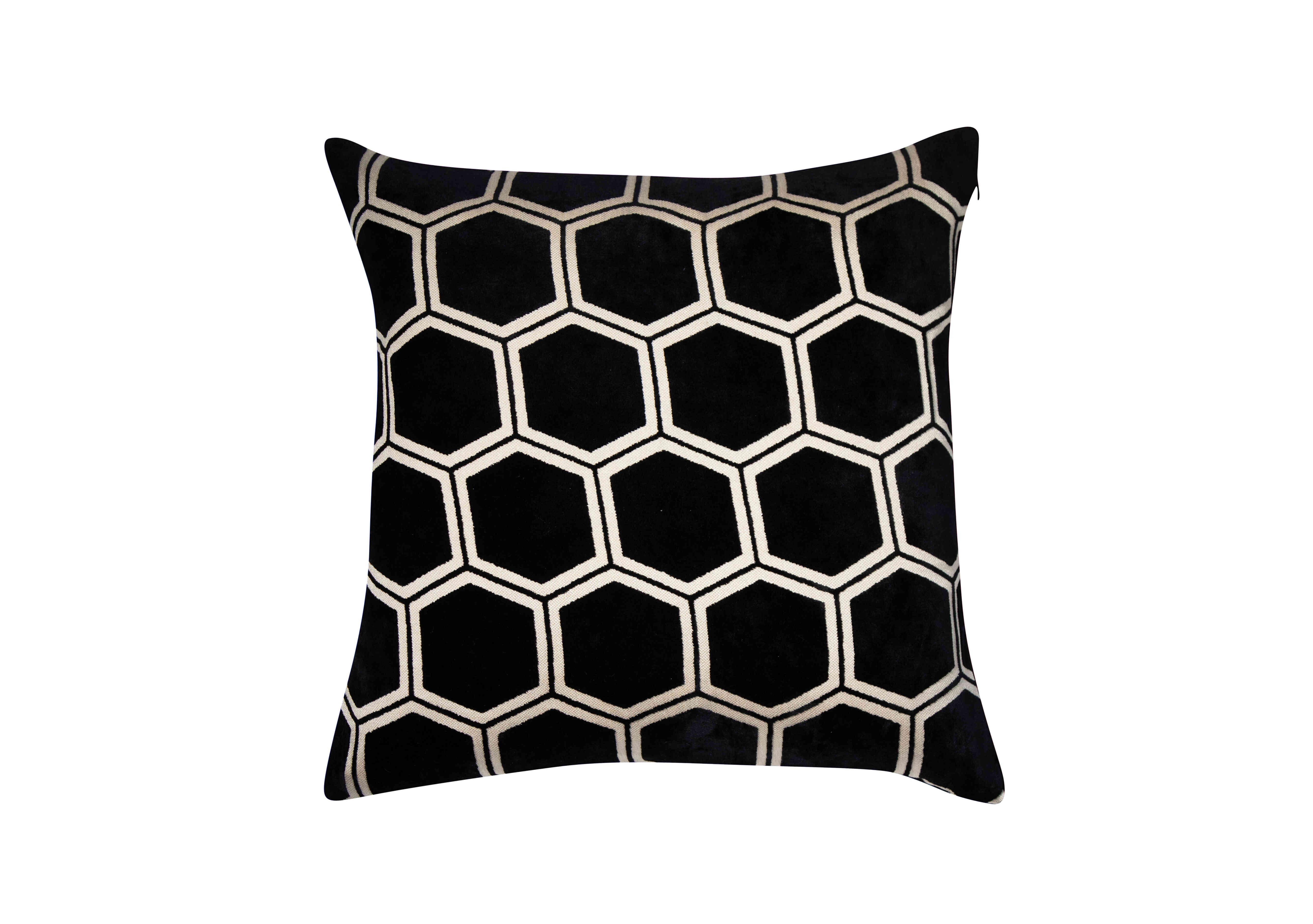 Ivor Cushion in Black on Furniture Village