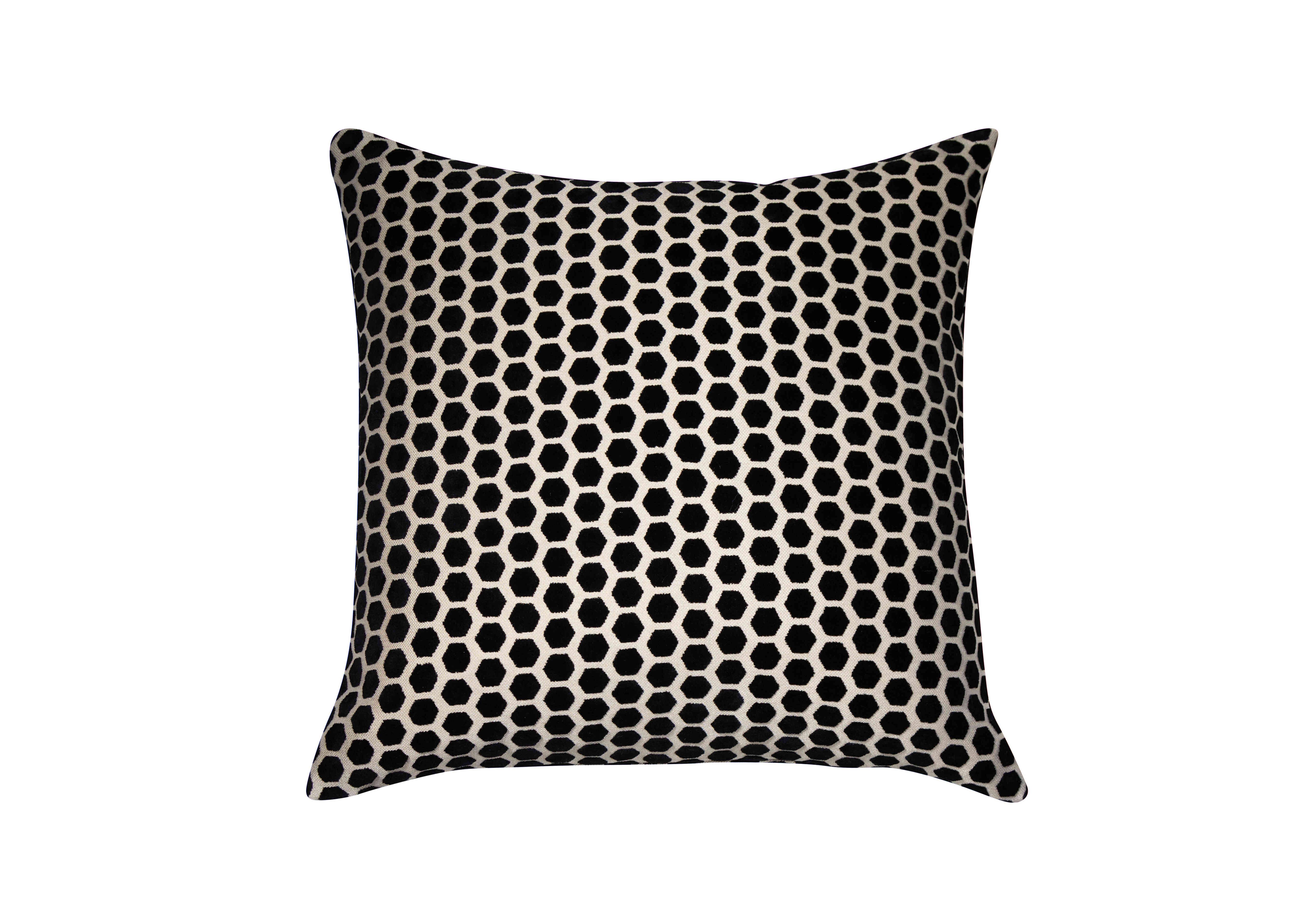 Jorvik Cushion in Black on Furniture Village