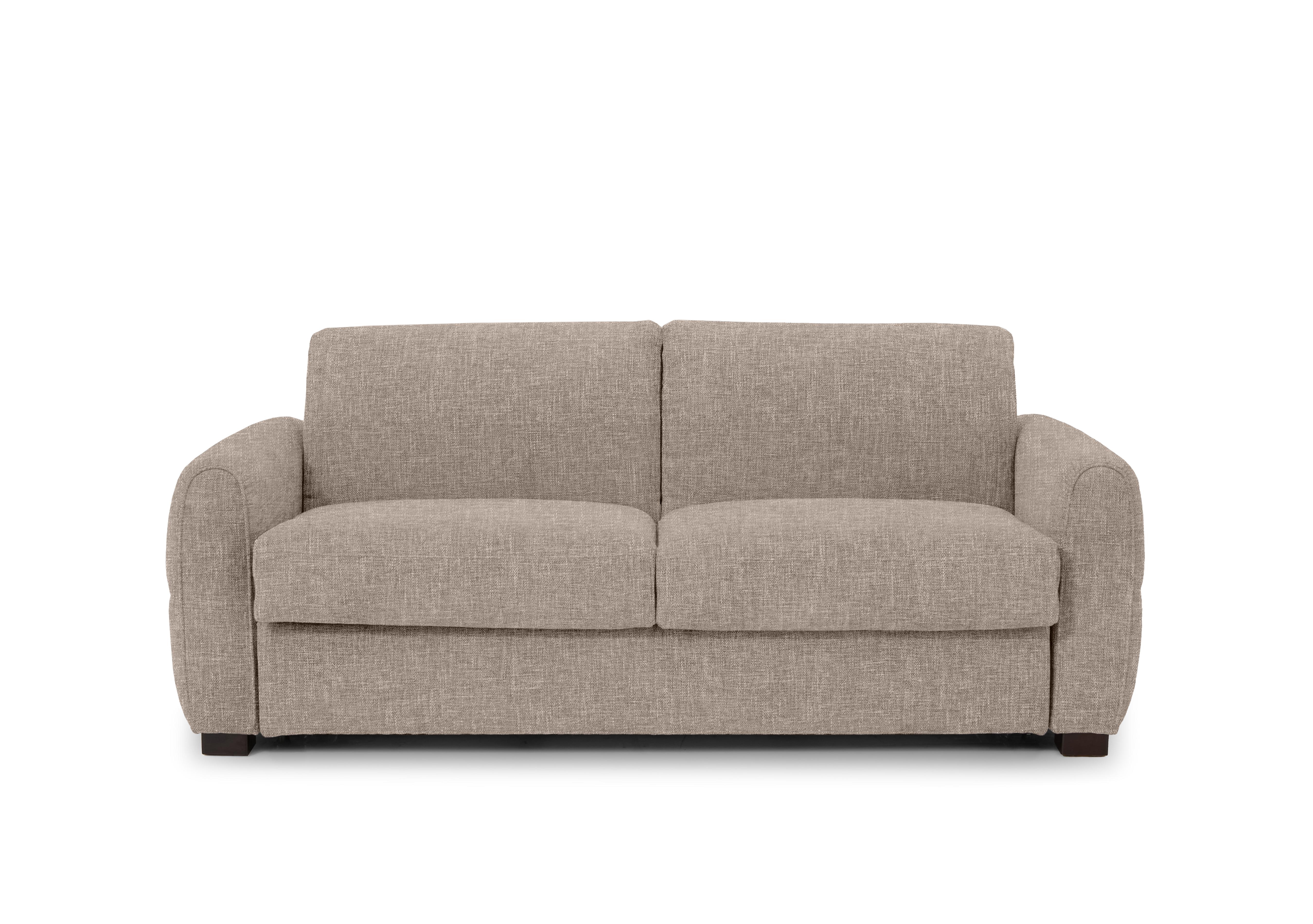 Jaxx Fabric Sofa Bed with Arch Arms in Anivia 14445 Khaki on Furniture Village