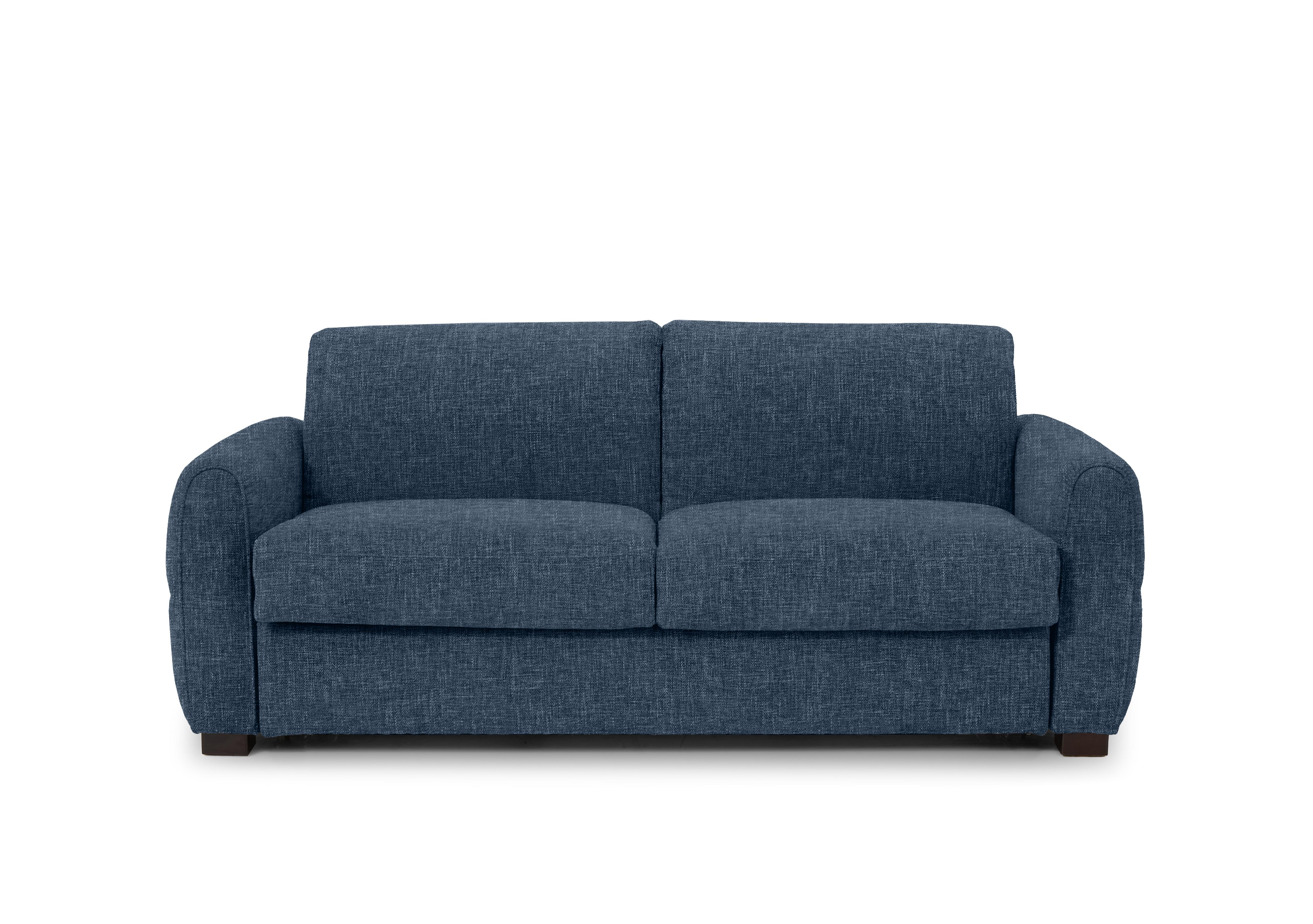 Jaxx Fabric Sofa Bed with Arch Arms in Anivia 15045 Blue on Furniture Village