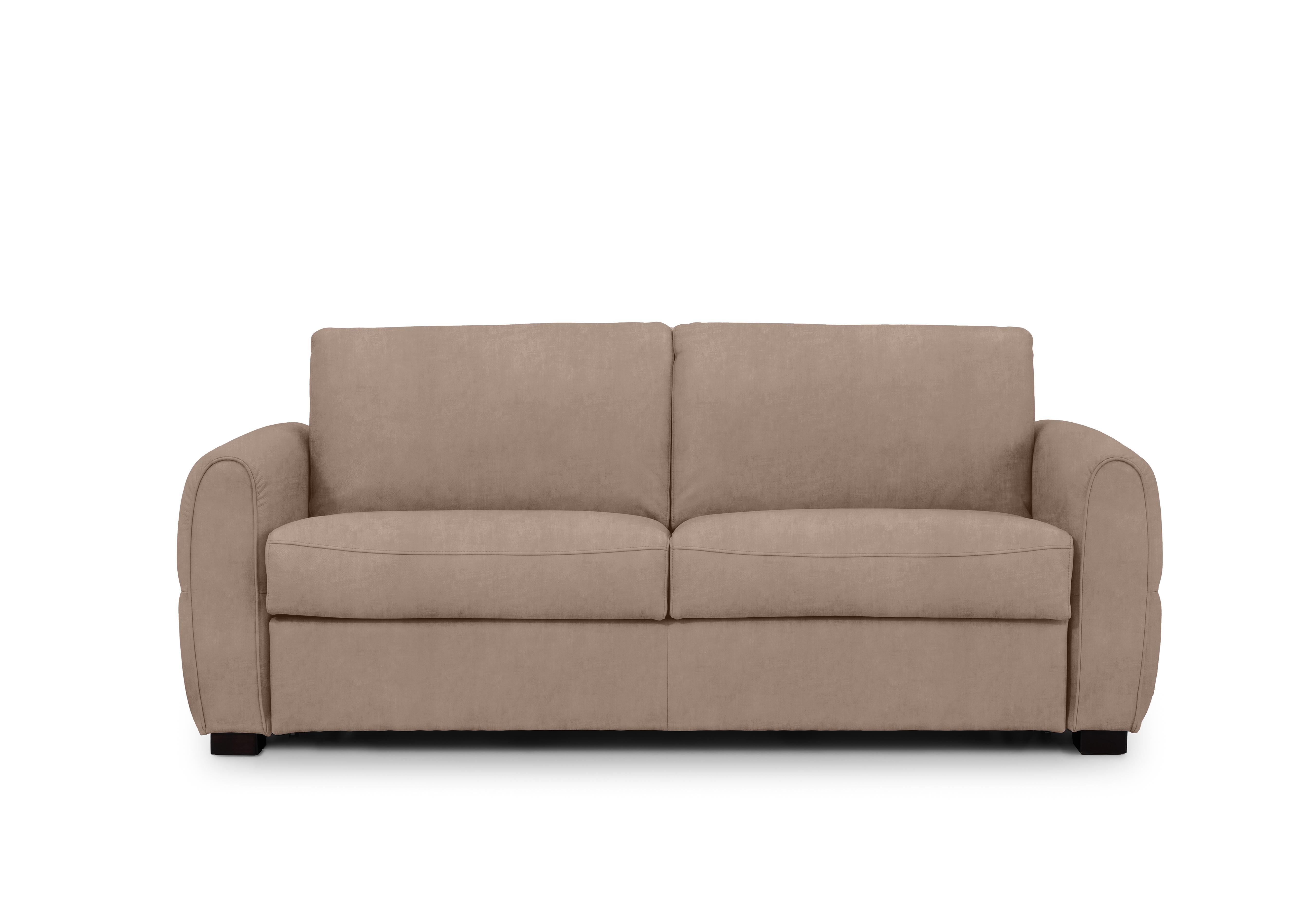 Jaxx Fabric Sofa Bed with Arch Arms in Manhattan 58005 Nutmeg on Furniture Village