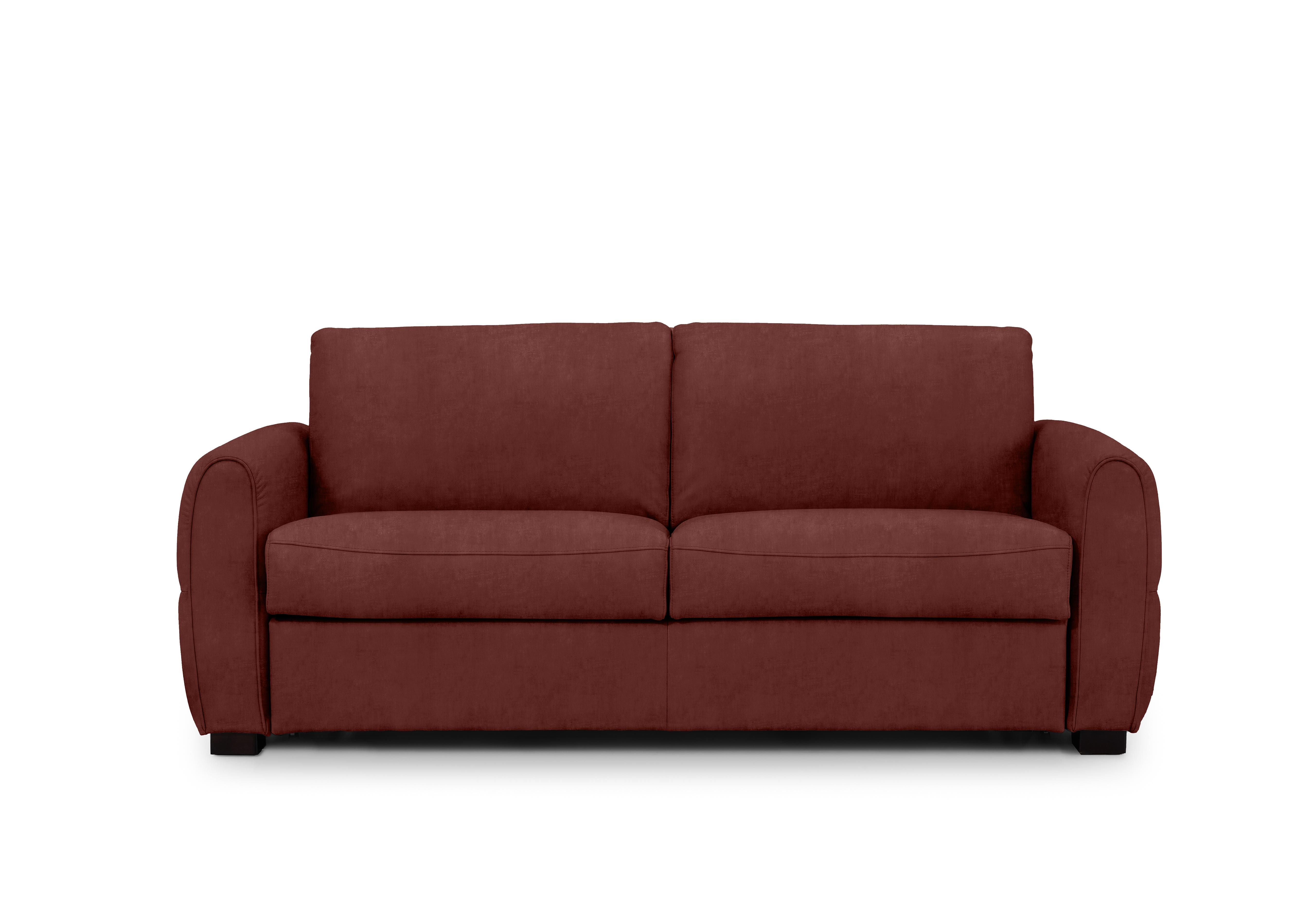 Jaxx Fabric Sofa Bed with Arch Arms in Manhattan 58008 Burnt Sienna on Furniture Village