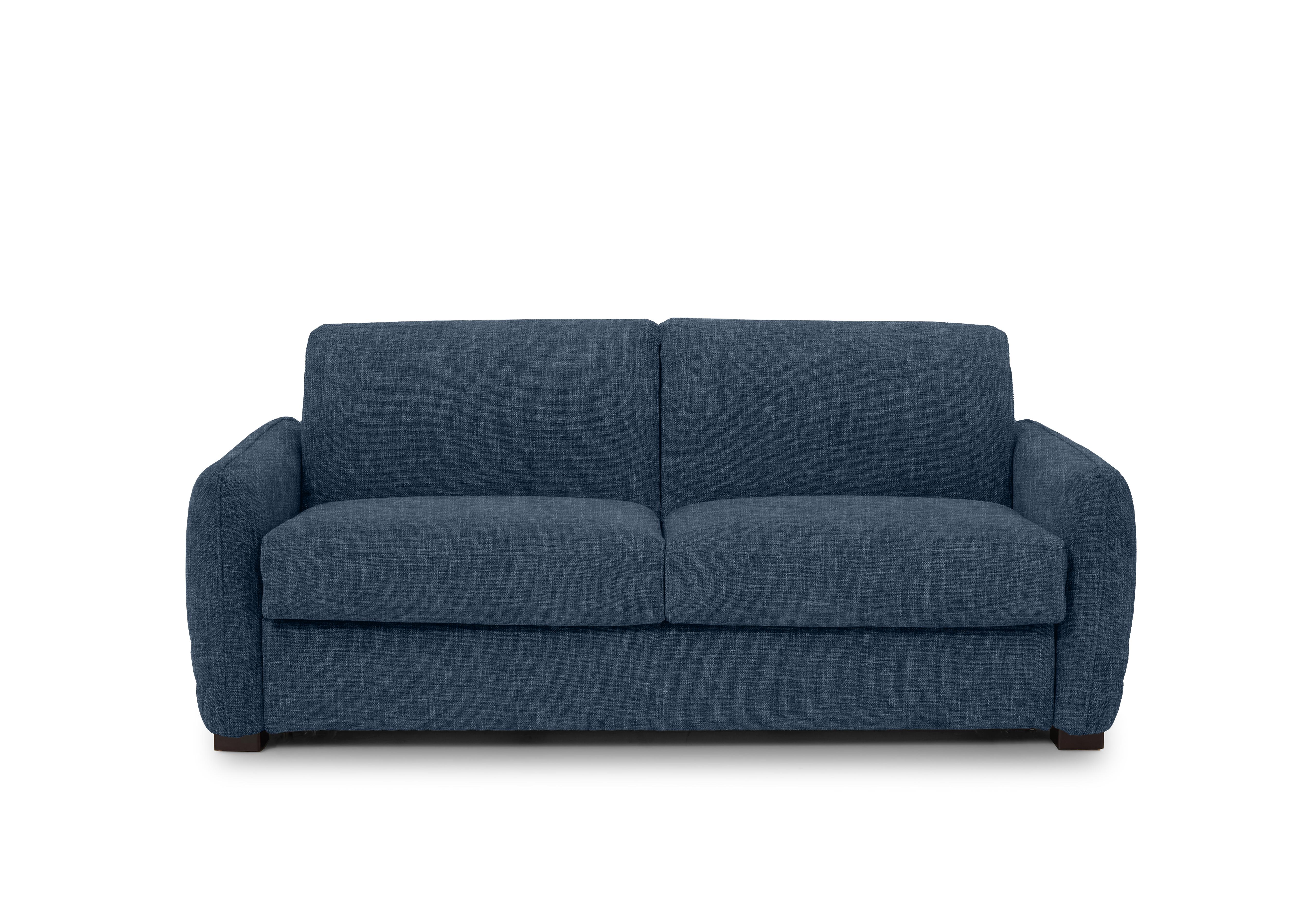 Jaxx Fabric Sofa Bed with Slim Arms in Anivia 15045 Blue on Furniture Village