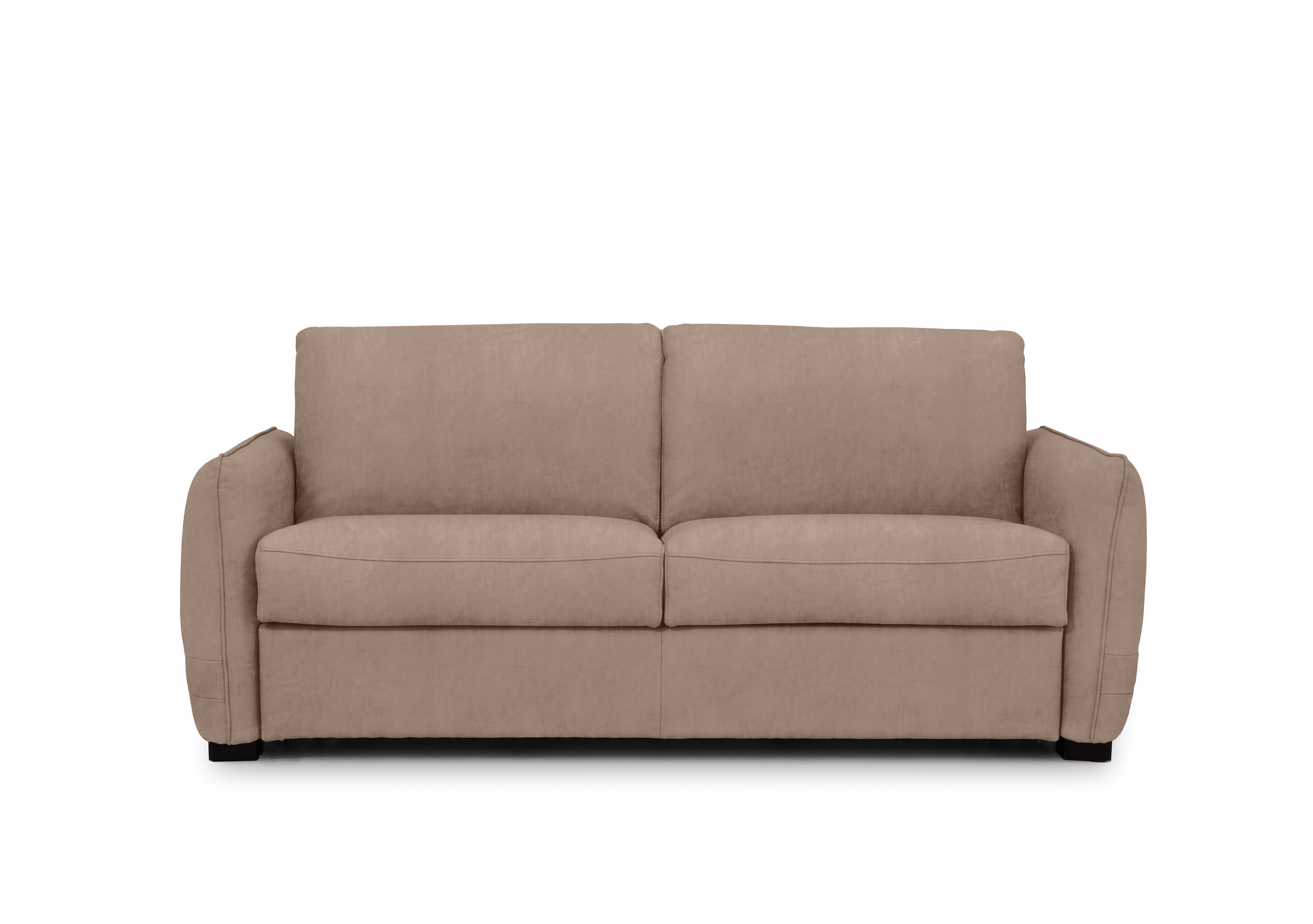 Jaxx Fabric Sofa Bed with Slim Arms in Manhattan 58005 Nutmeg on Furniture Village