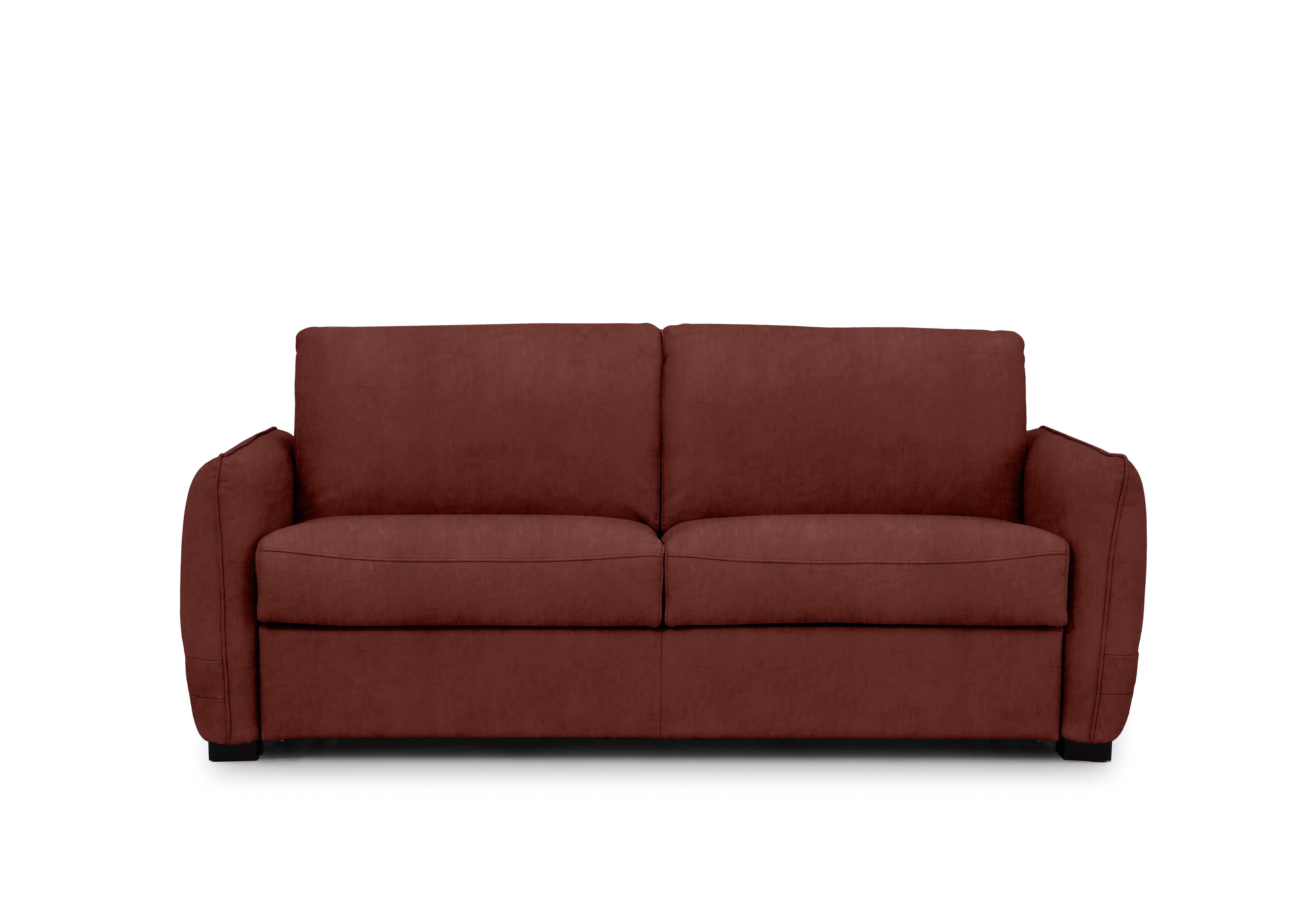 Jaxx Fabric Sofa Bed with Slim Arms in Manhattan 58008 Burnt Sienna on Furniture Village