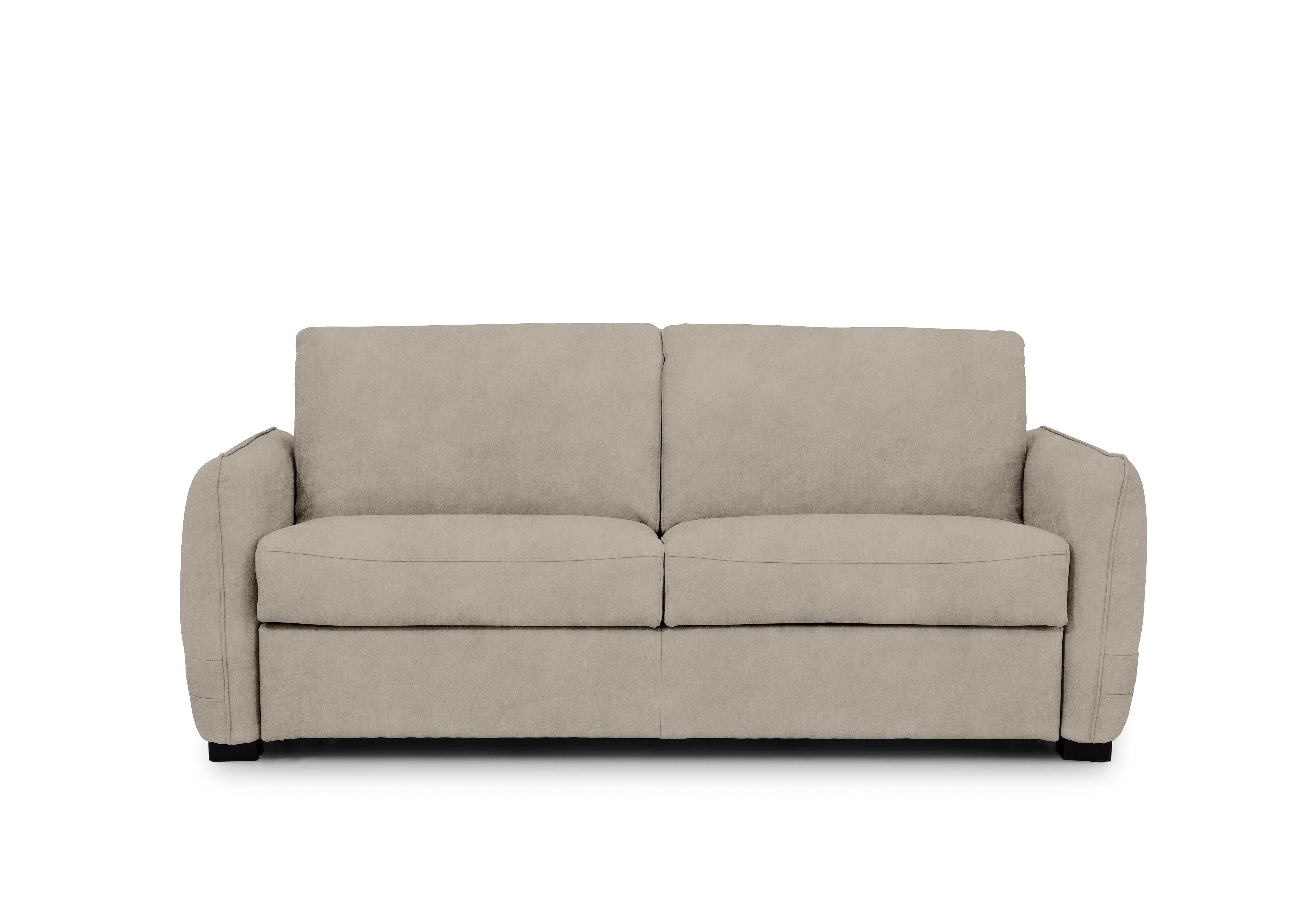 Jaxx Fabric Sofa Bed with Slim Arms in Marble 18177 Cream on Furniture Village