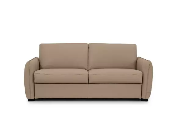Jaxx Leather Sofa Bed with Slim Arms Furniture Village