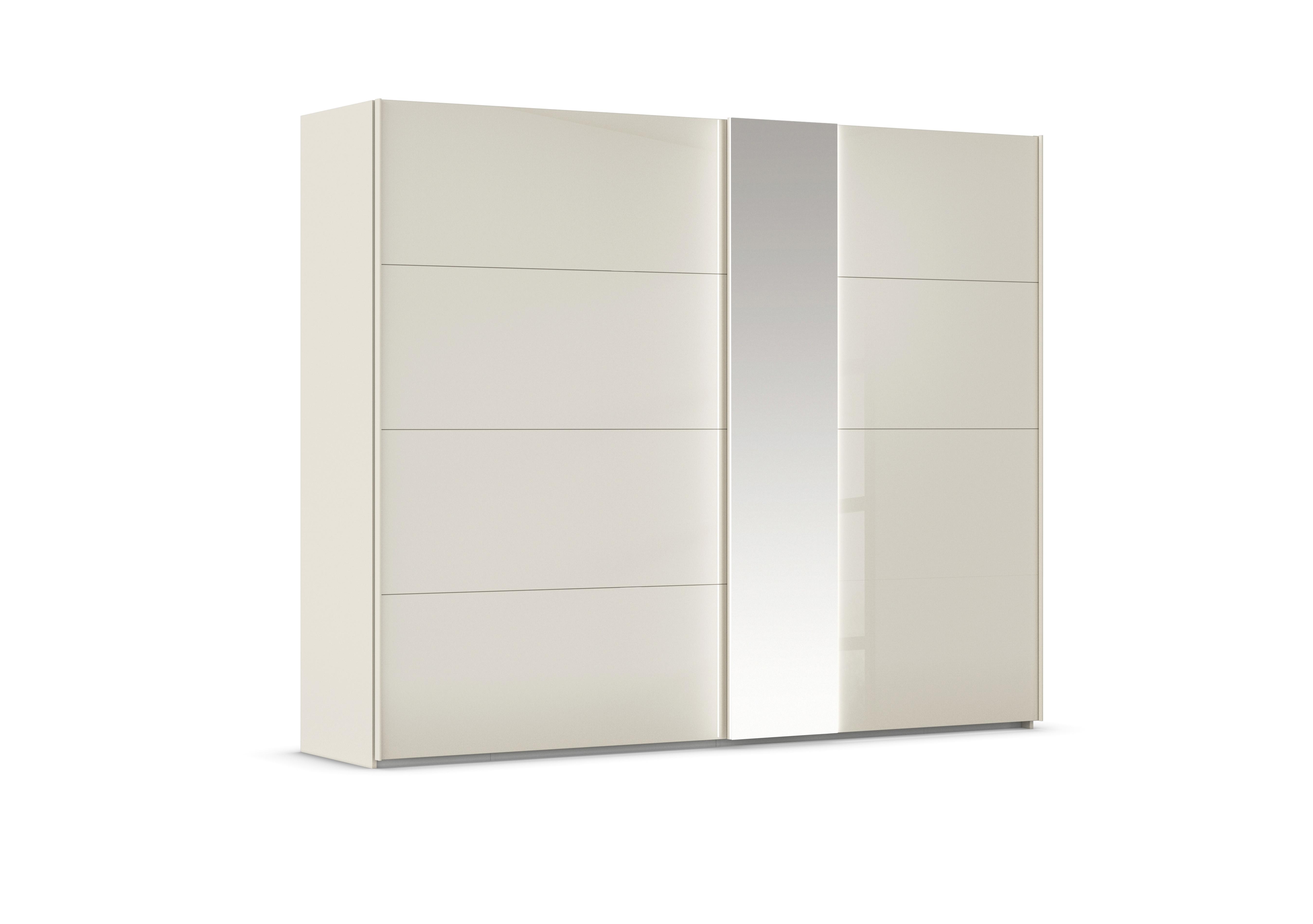 Cairns 271cm 2 Door Sliding Wardrobe with External Lights in Champagne Ag989champagne Glass on Furniture Village