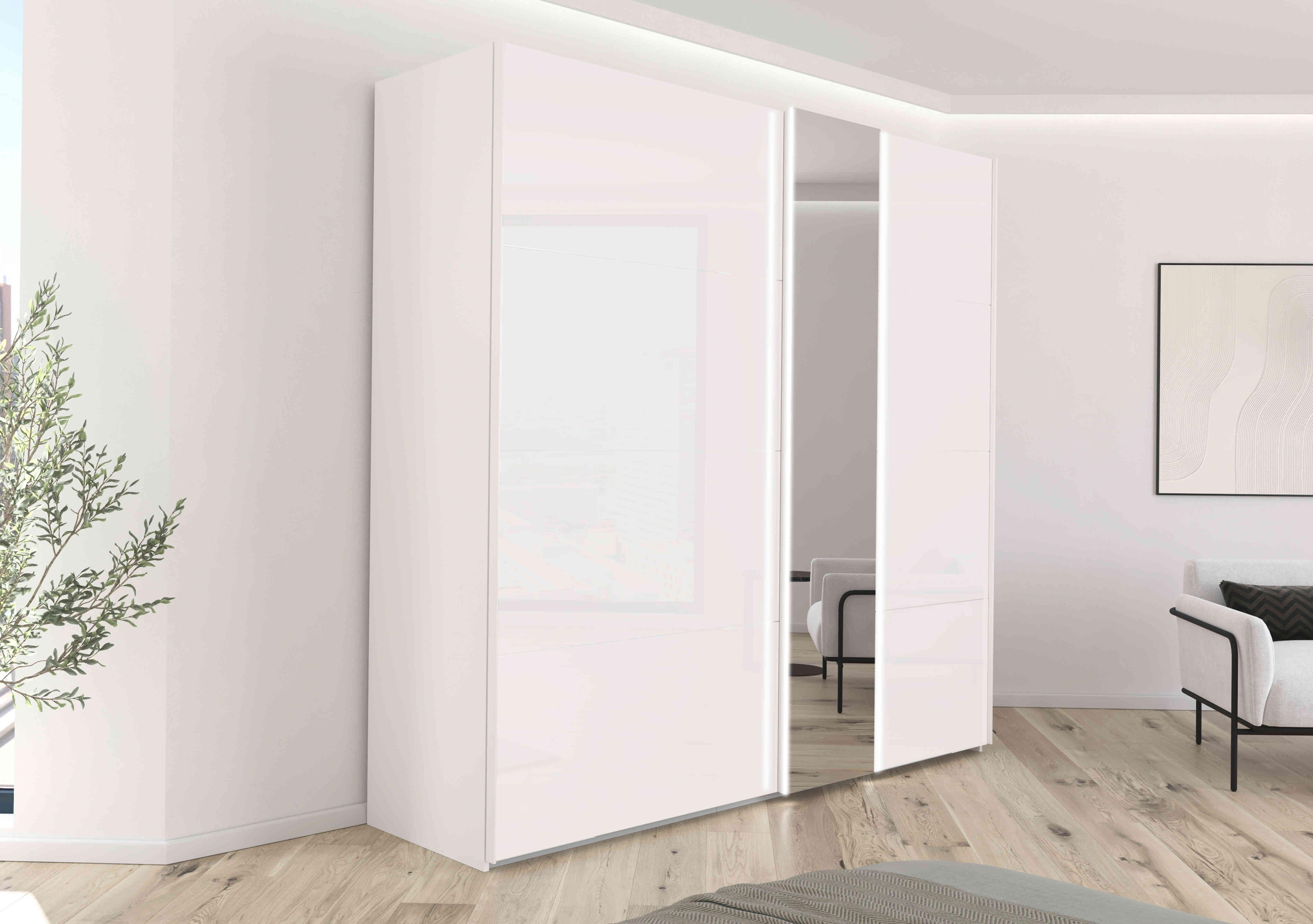 Cairns 226cm 2 Door Sliding Wardrobe with External Lights in  on Furniture Village