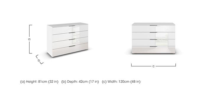 Cairns 4 Drawer Wide Chest in  on Furniture Village