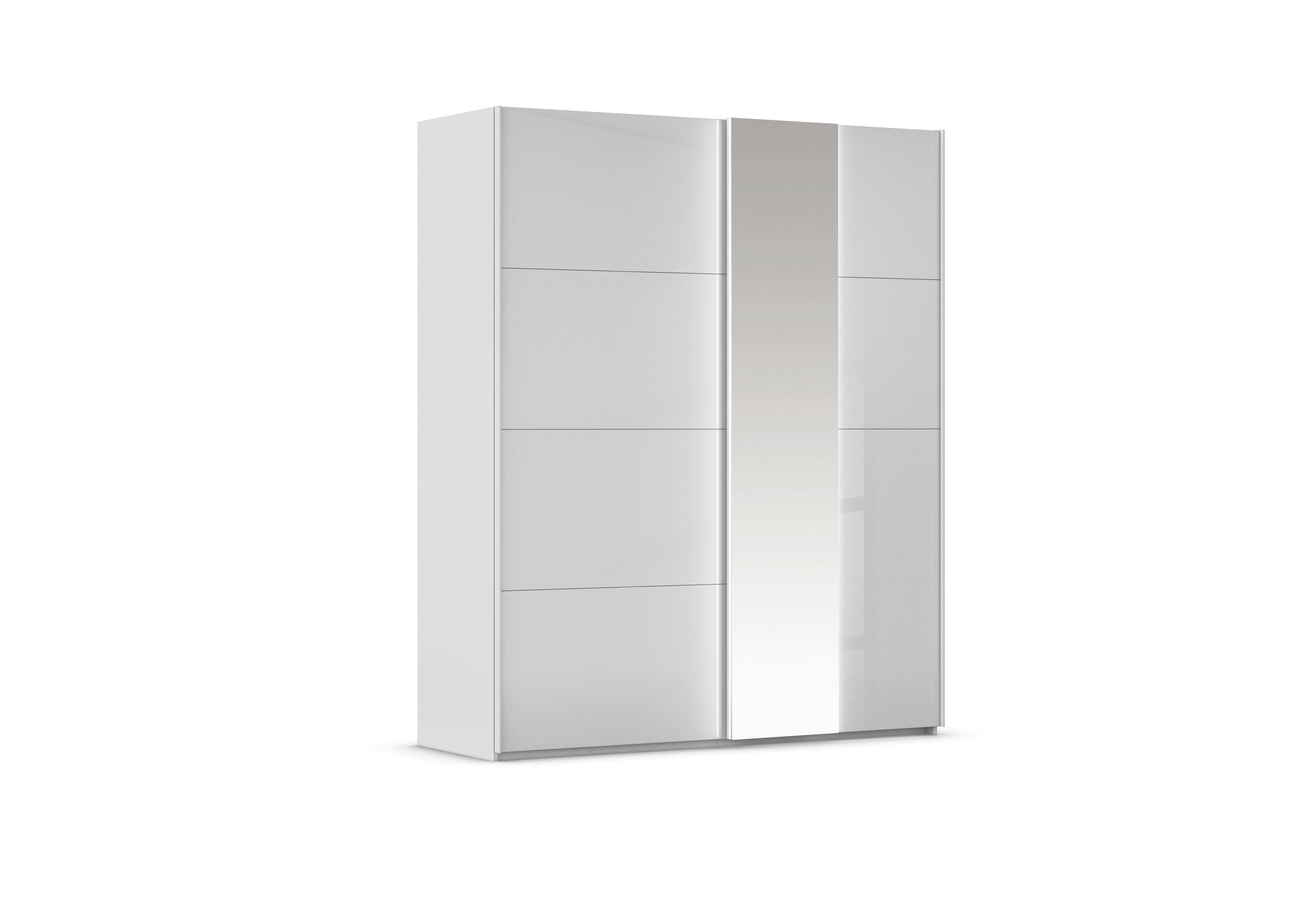 Cairns 181cm 2 Door Sliding Wardrobe with External Lights in Silk Grey A145bsilk Grey Glass on Furniture Village