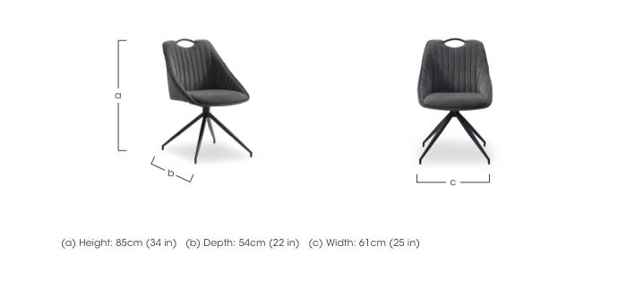 Jai Pair of Swivel Dining Chairs in  on Furniture Village