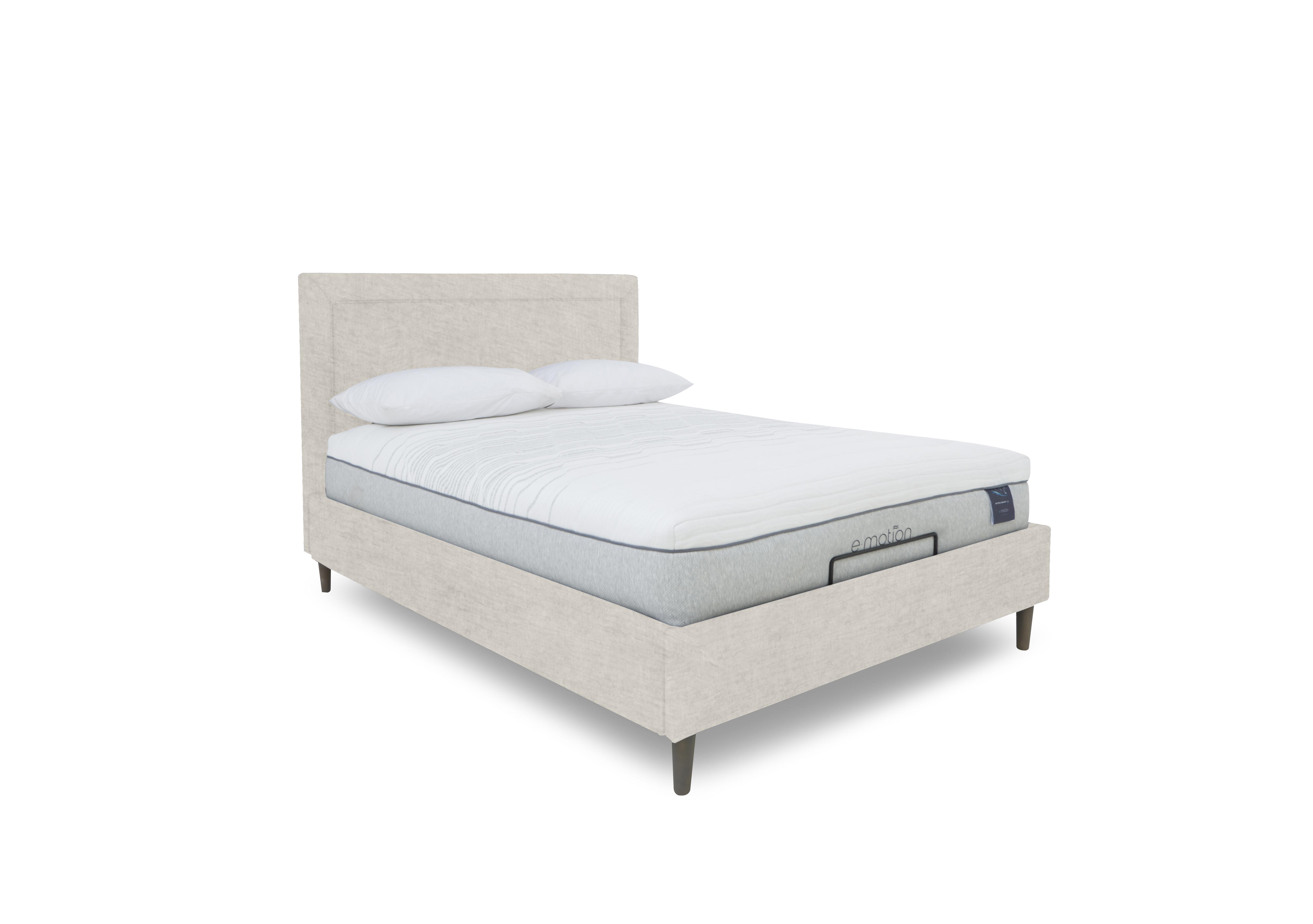 E-Motion Yumi Adjustable Bed Frame in 901 Sandstone Pearl on Furniture Village