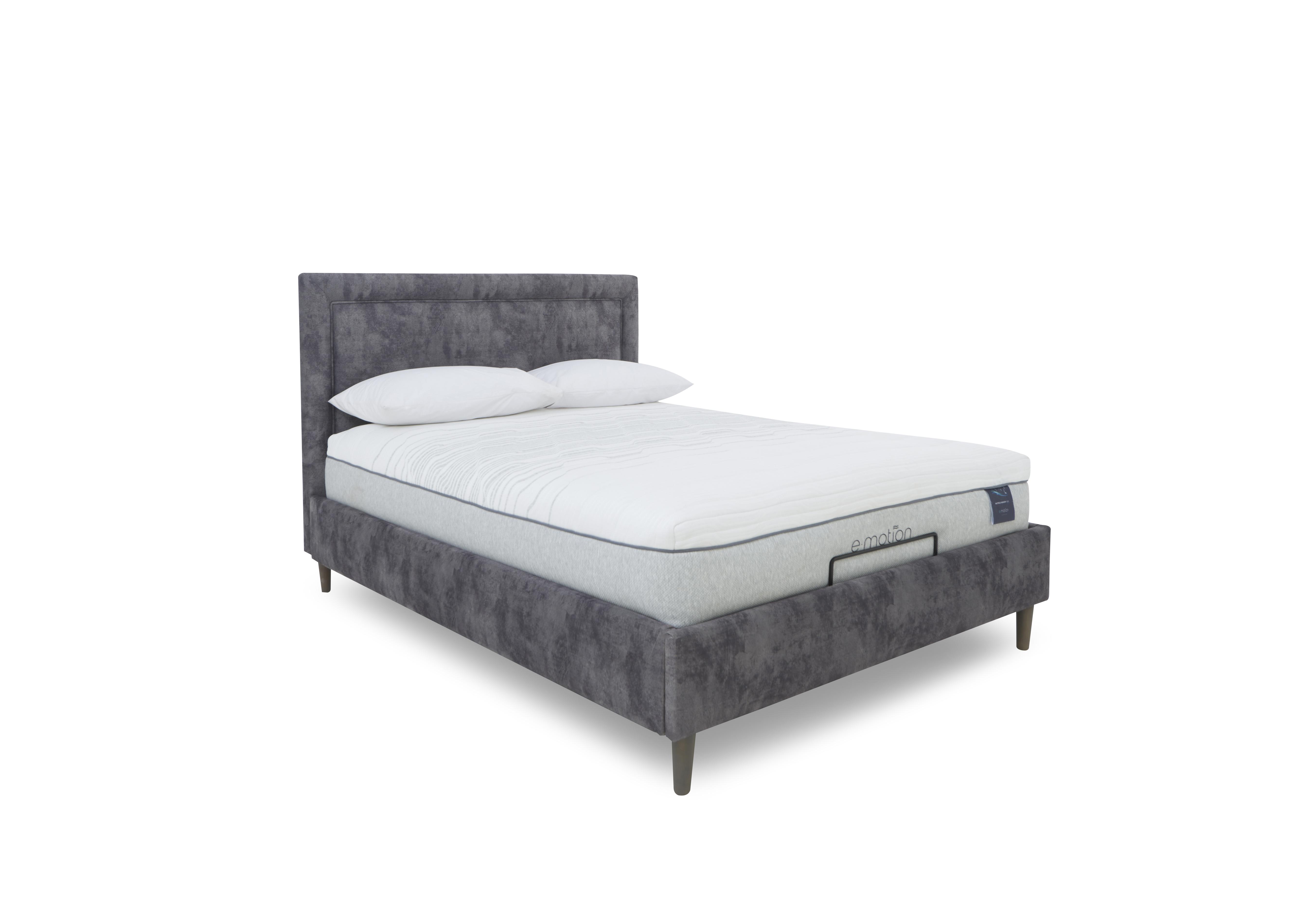 E-Motion Yumi Adjustable Bed Frame in Daytona  Grey on Furniture Village