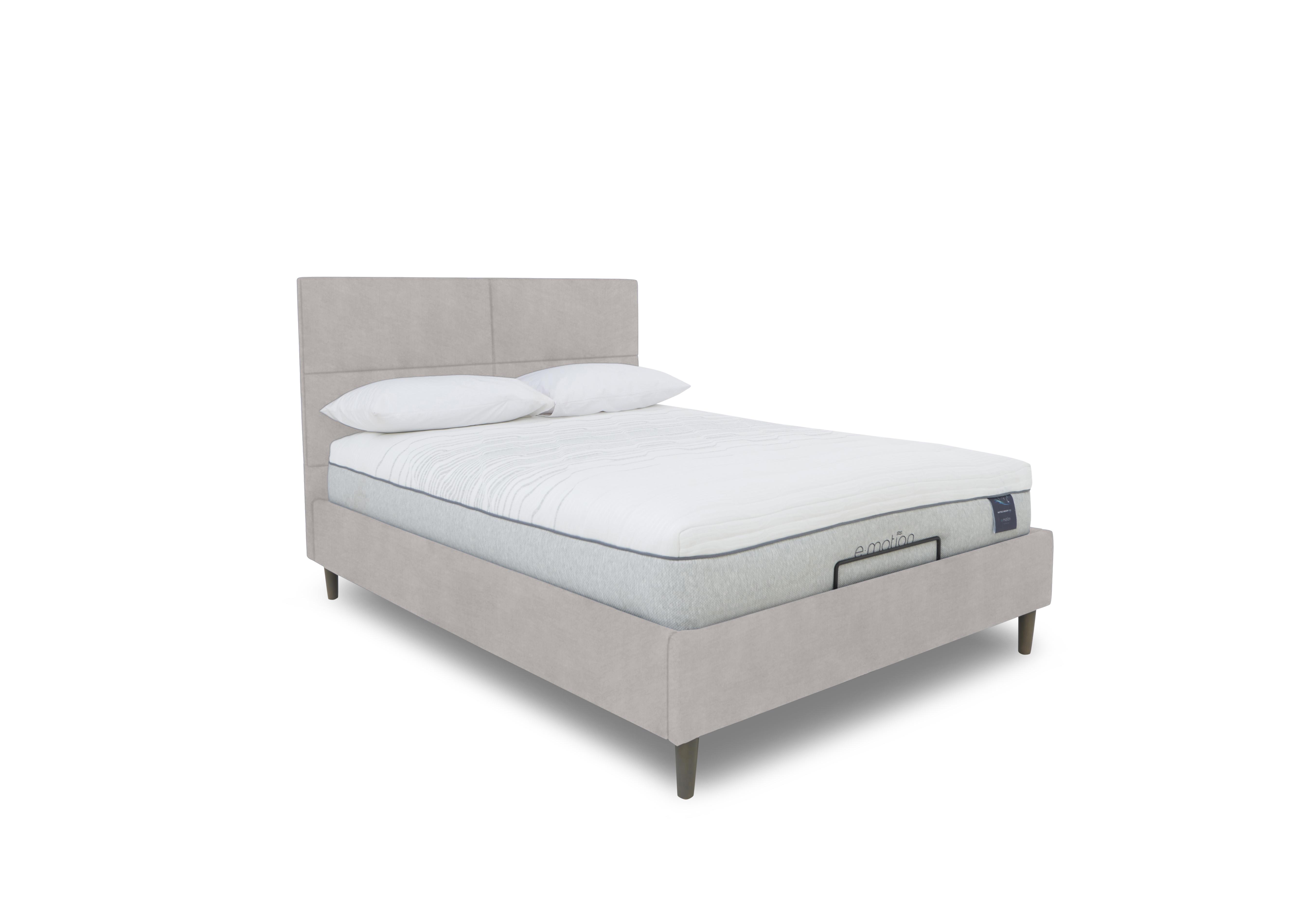E-Motion Sakura Adjustable Bed Frame in Aston Linen on Furniture Village