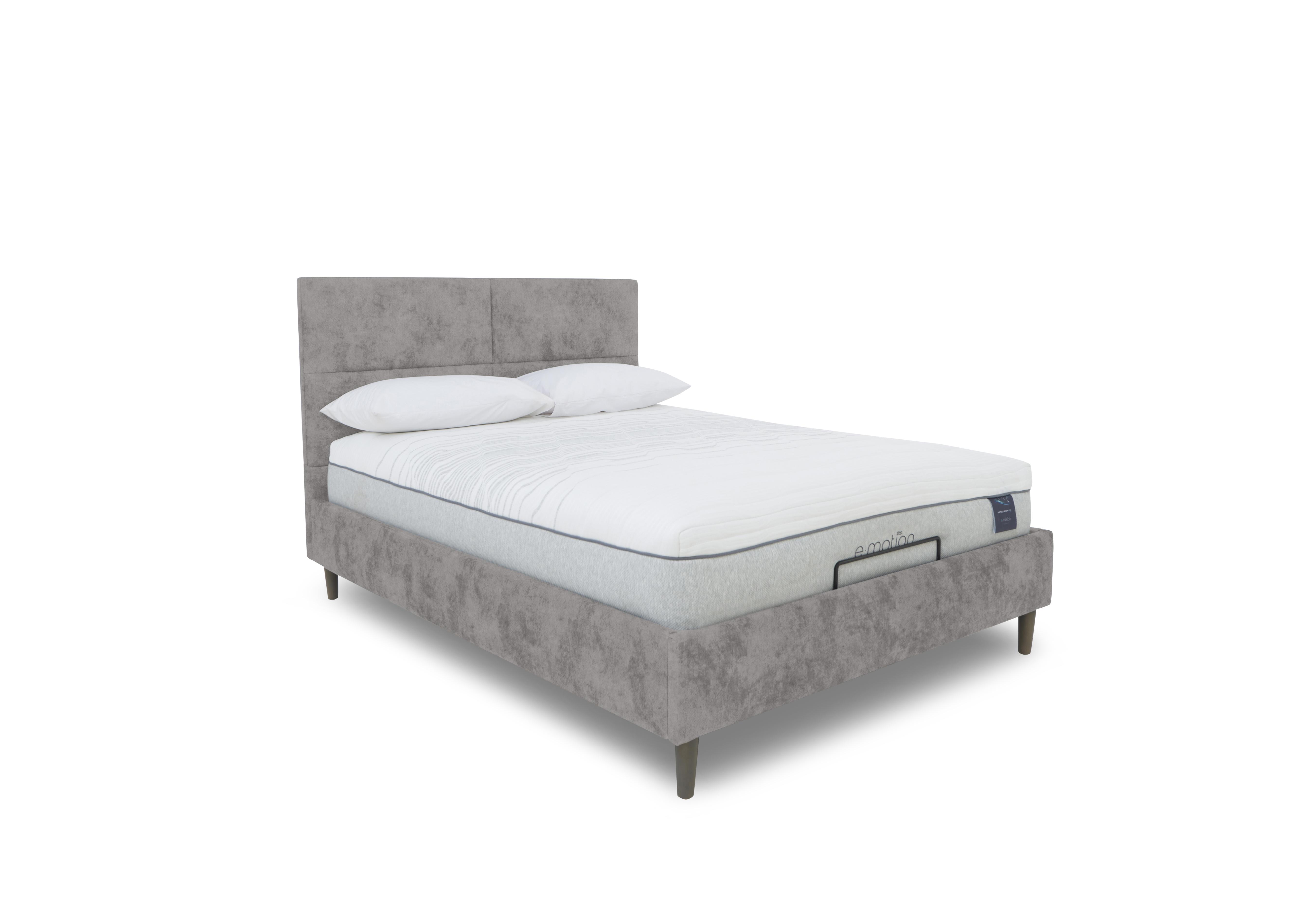 E-Motion Sakura Adjustable Bed Frame in Daytona Silver on Furniture Village