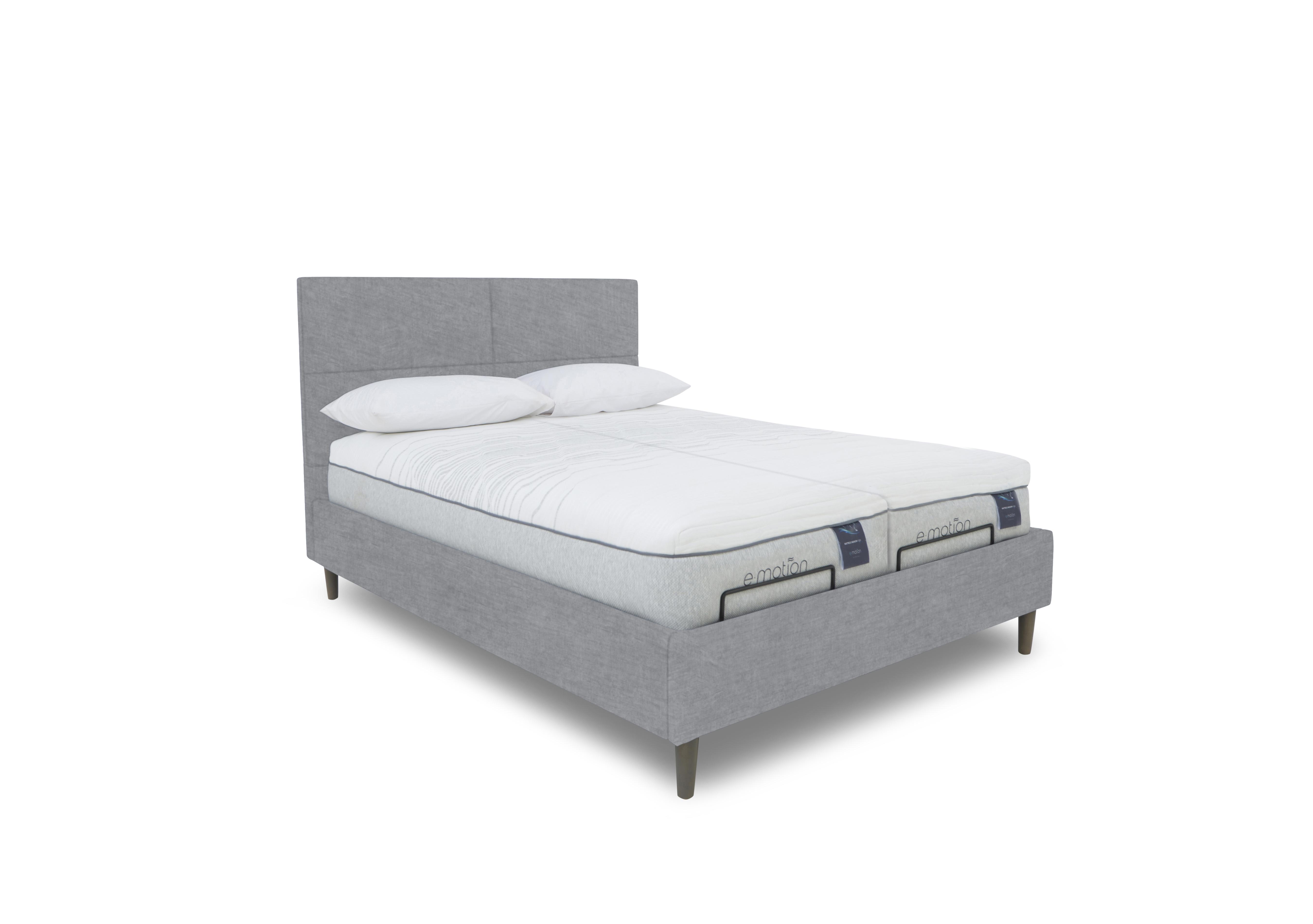 E-Motion Sakura Dual Adjustable Bed Frame in 806 Simply Zinc on Furniture Village