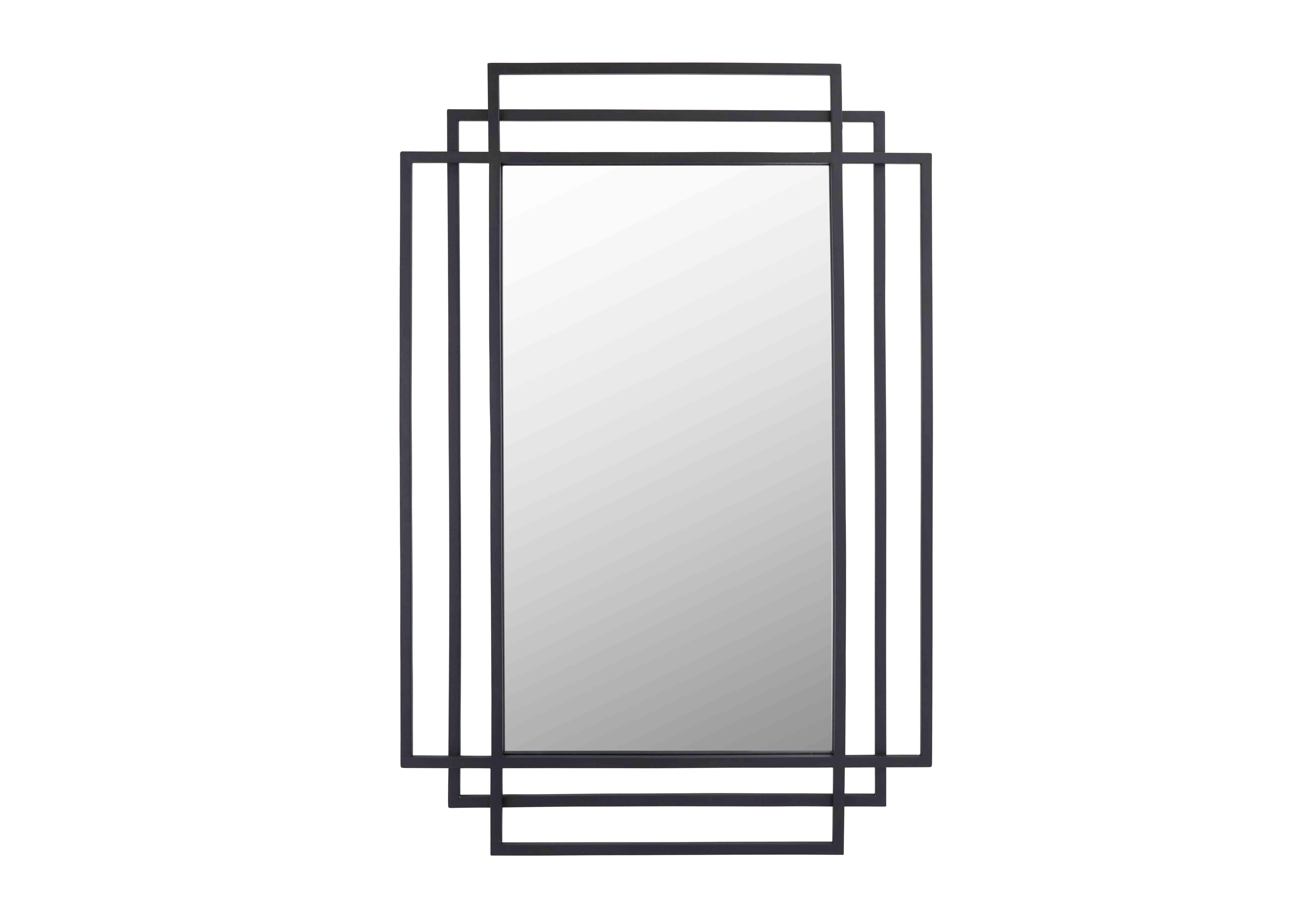 Fixby Mirror in Black on Furniture Village