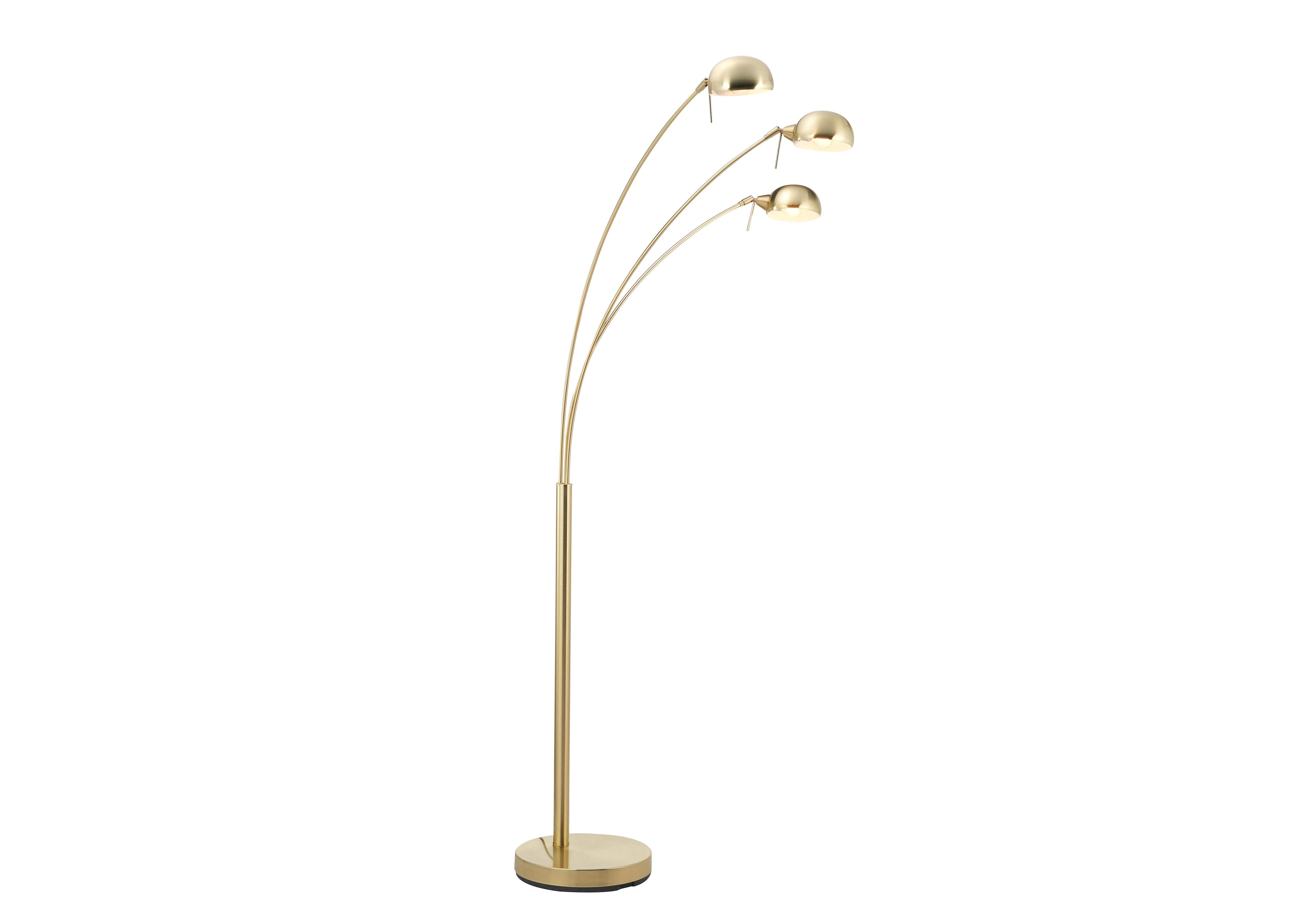 Giana Giraffe 3 Light Floor Lamp in Gold on Furniture Village