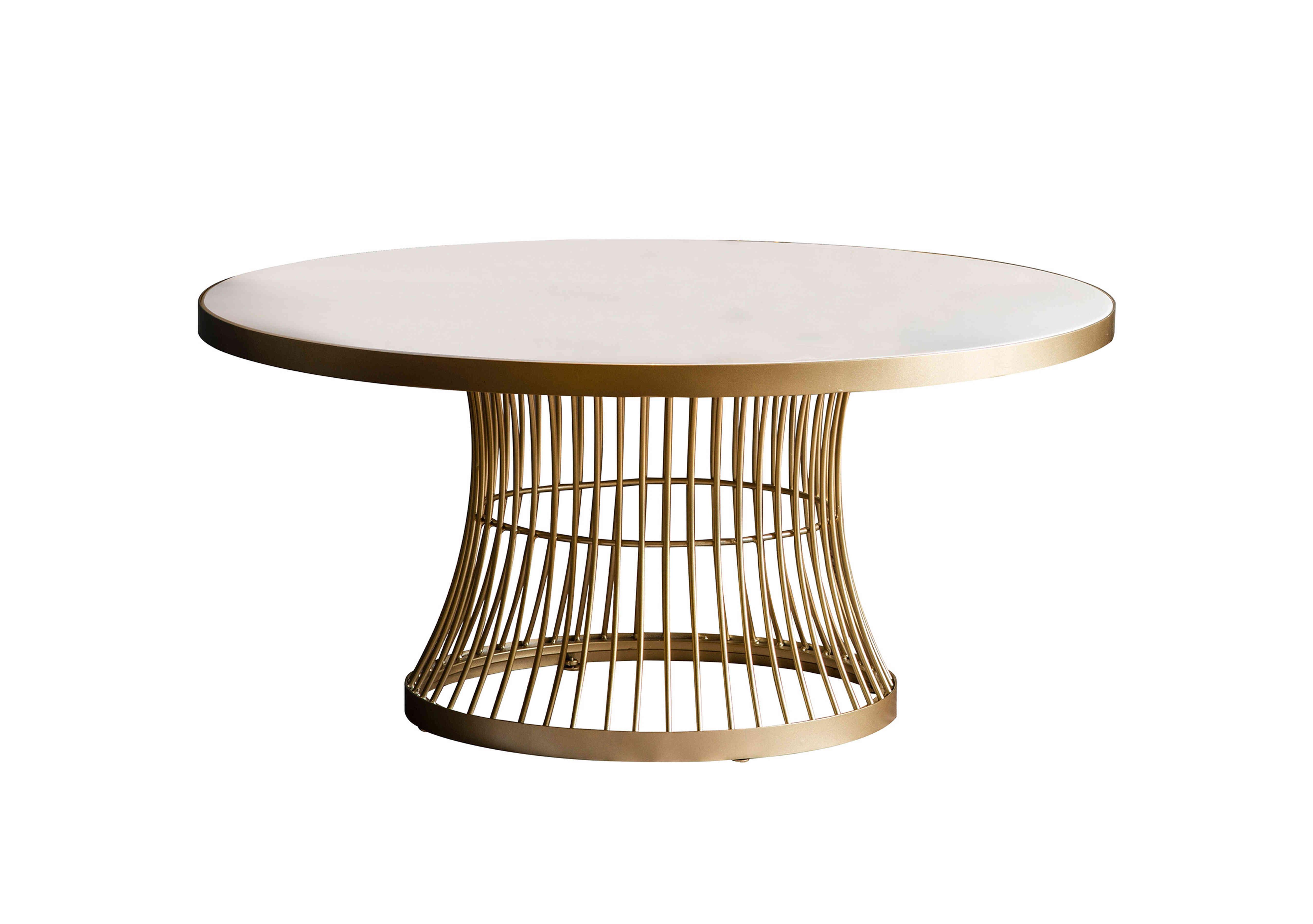 Porec Coffee Table in Champagne on Furniture Village