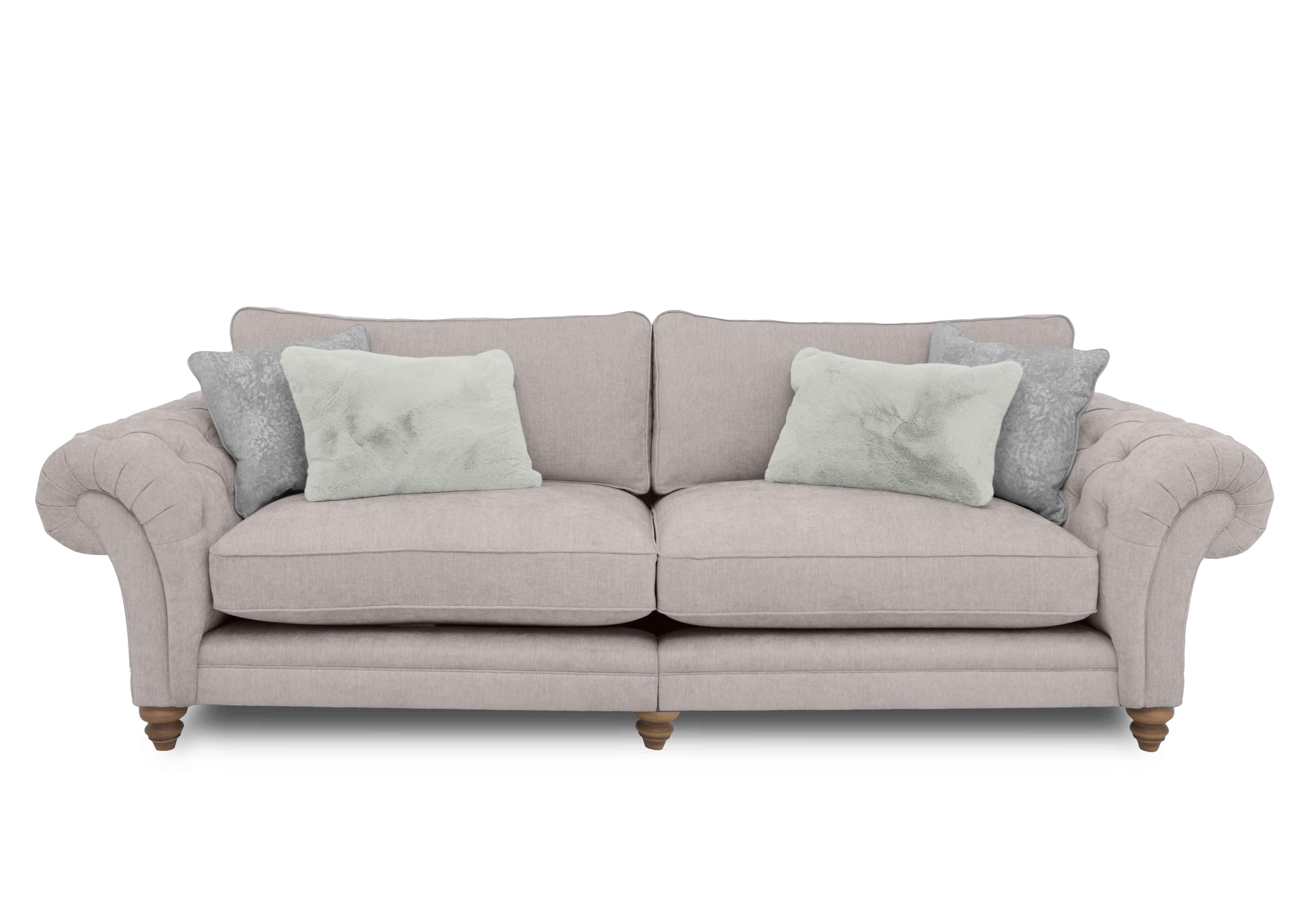 Blenheim Grand Split Frame Classic Back Sofa in Darwin Silver Of on Furniture Village