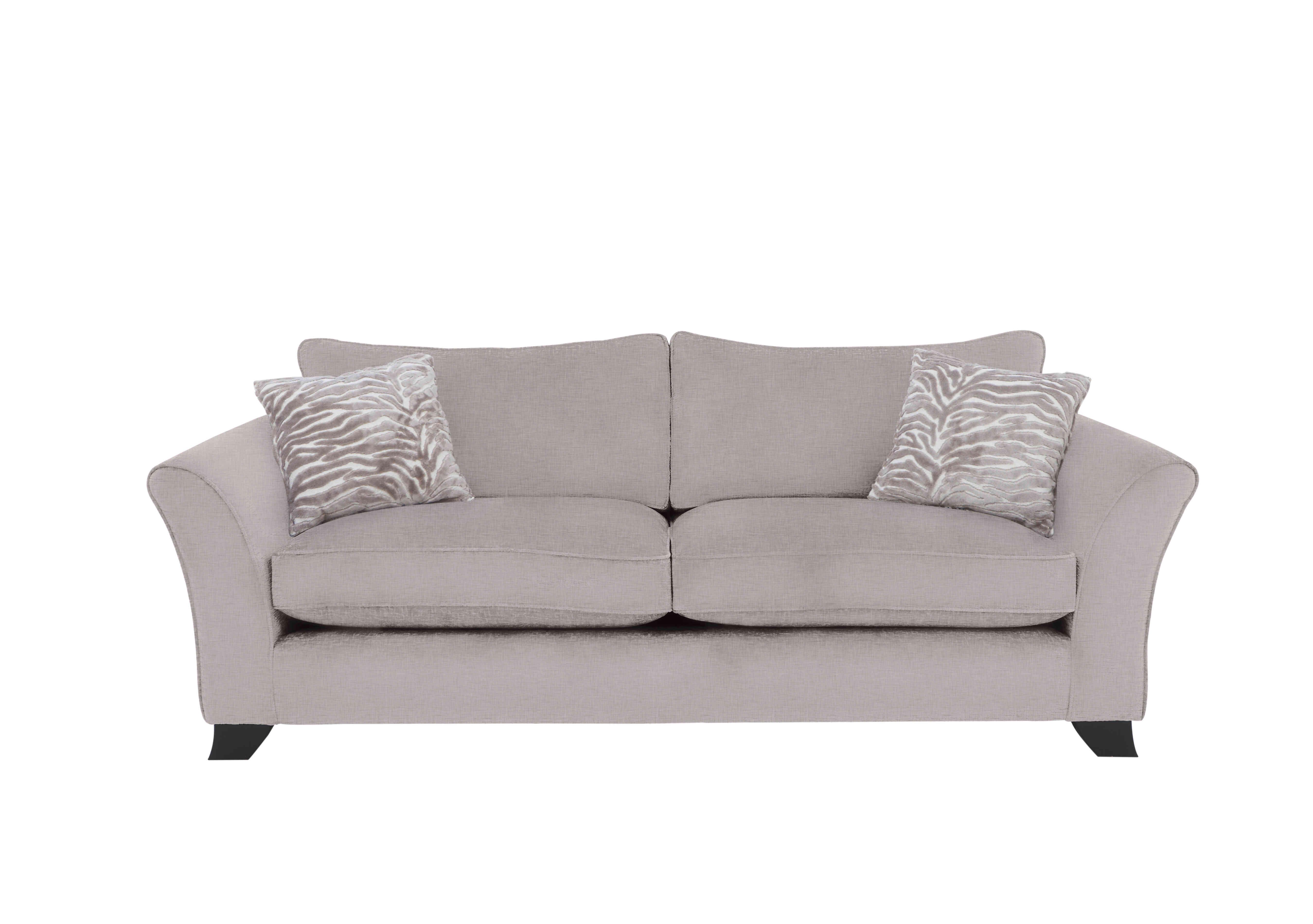 Sasha 4 Seater Classic Back Sofa in Zara Mink on Furniture Village