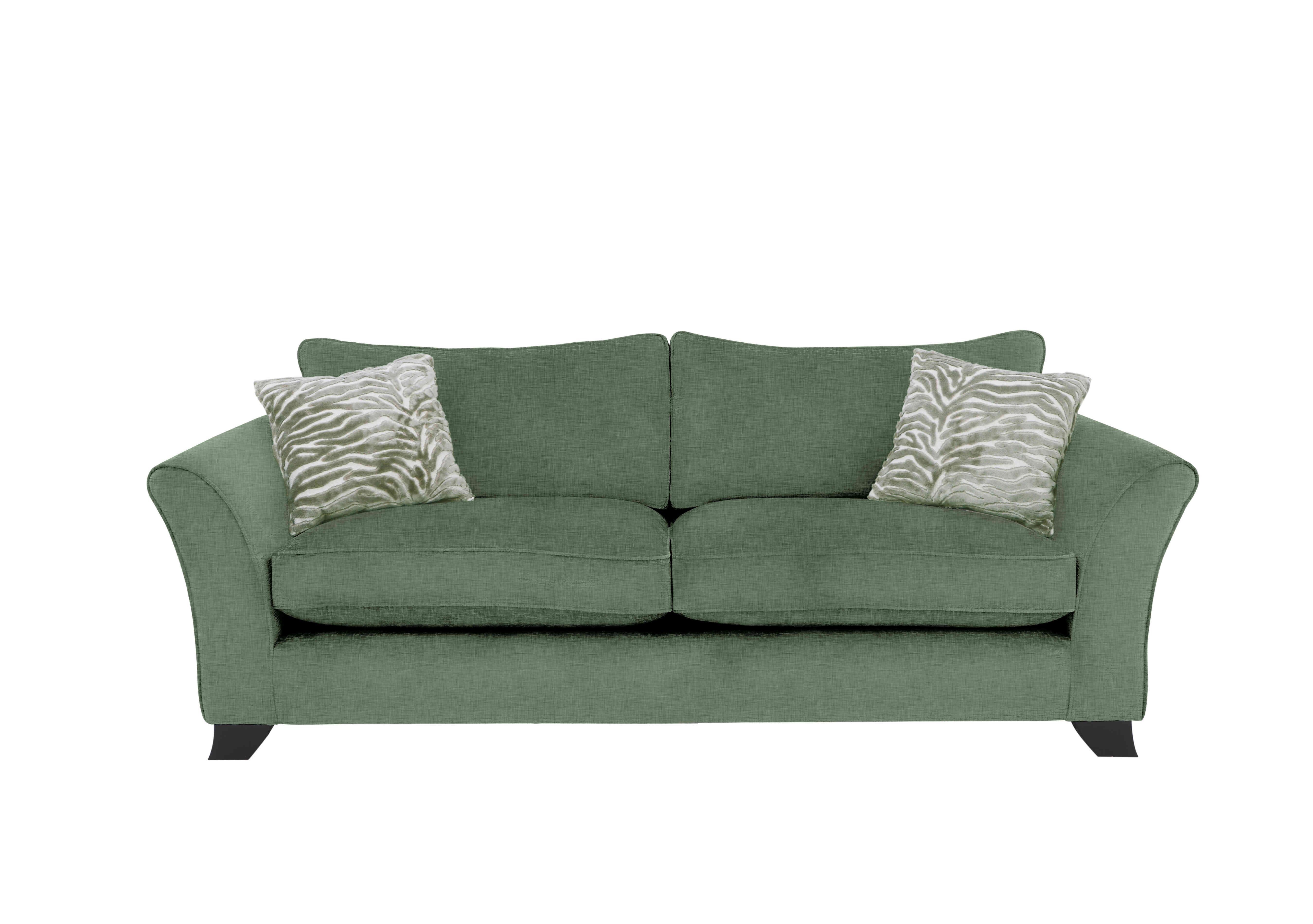 Sasha 4 Seater Classic Back Sofa in Zara Moss on Furniture Village