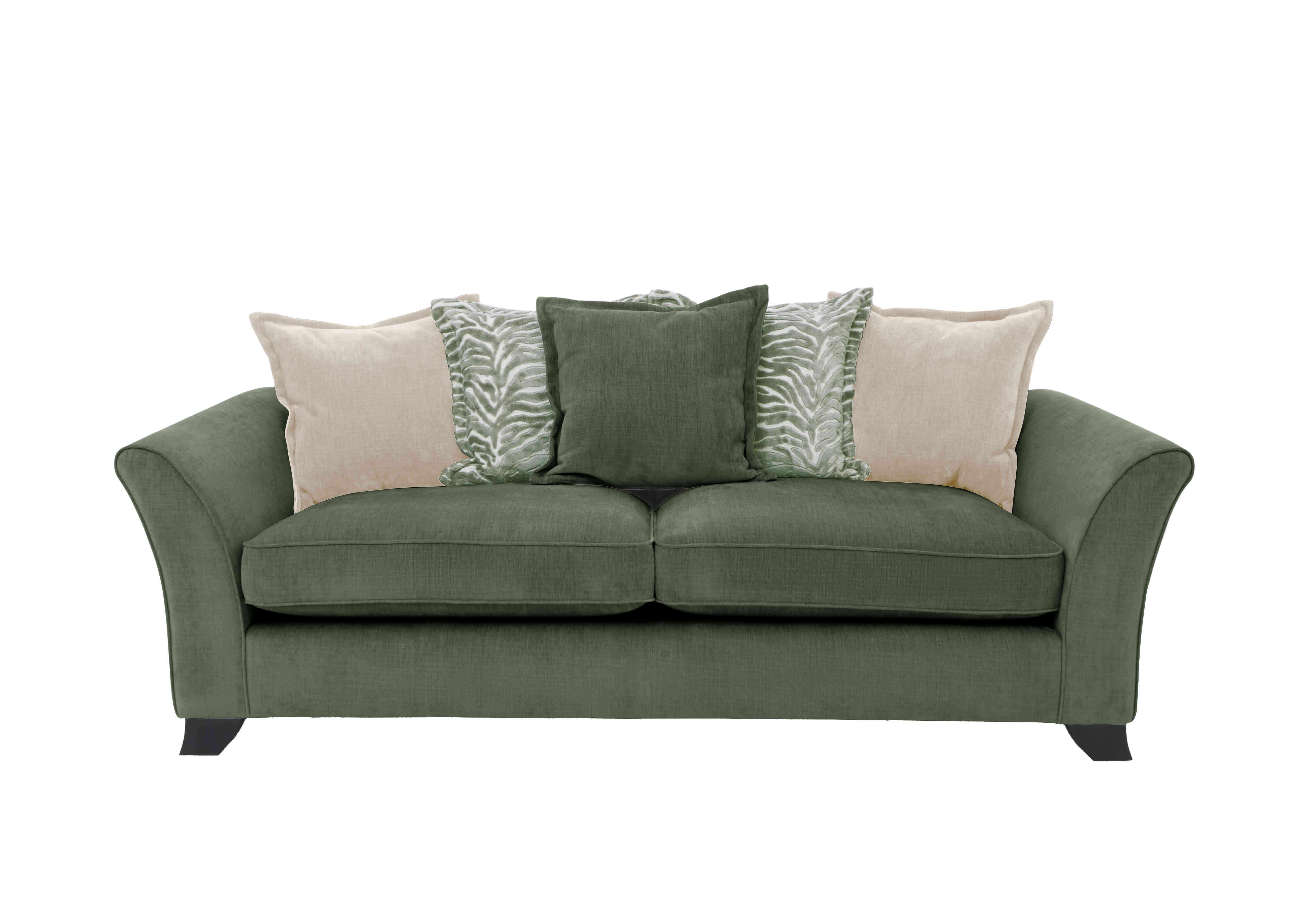 Sasha 4 Seater Scatter Back Sofa in Zara Moss on Furniture Village