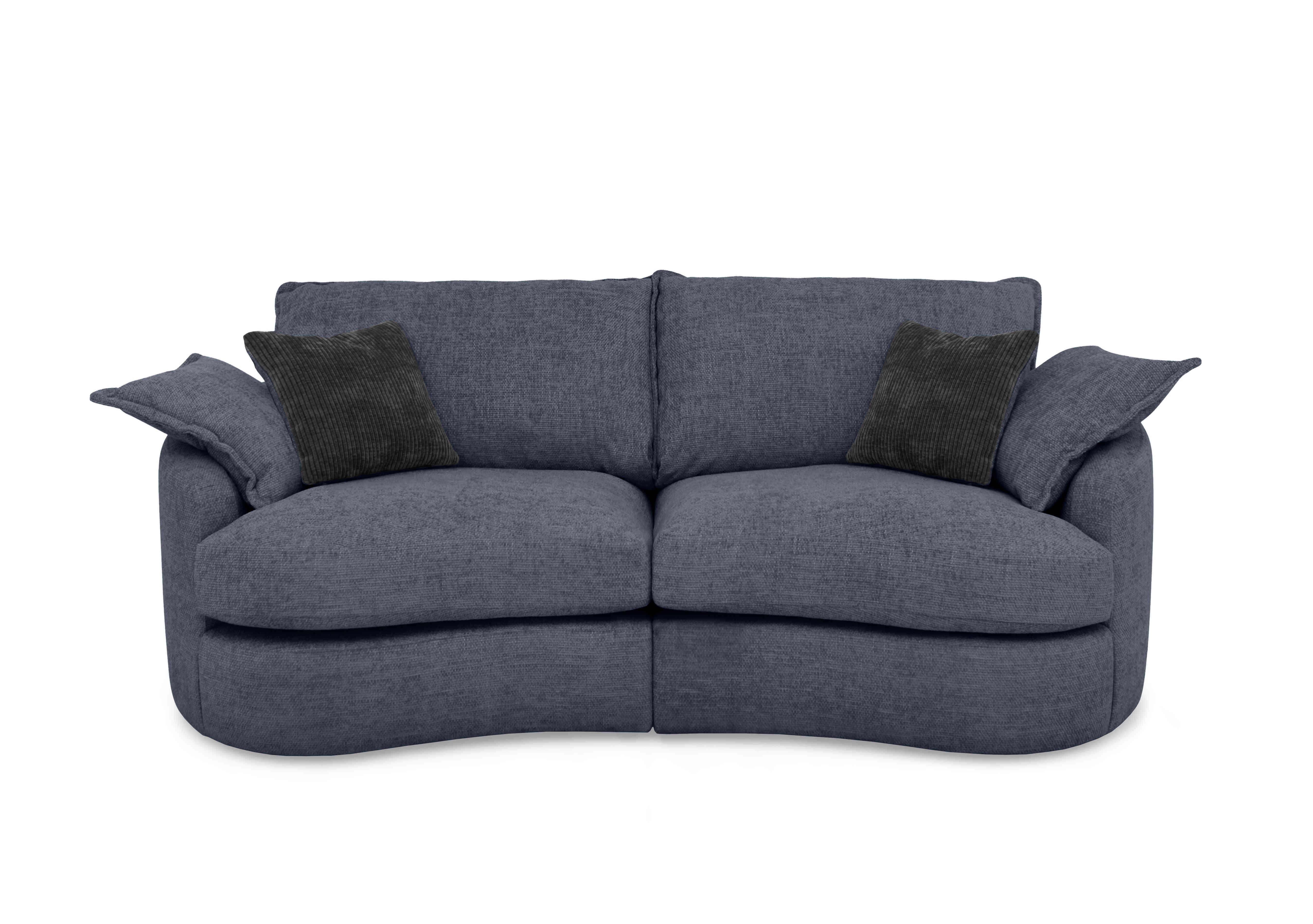 Boutique Darling 3 Seater Sofa in Milo Navy on Furniture Village