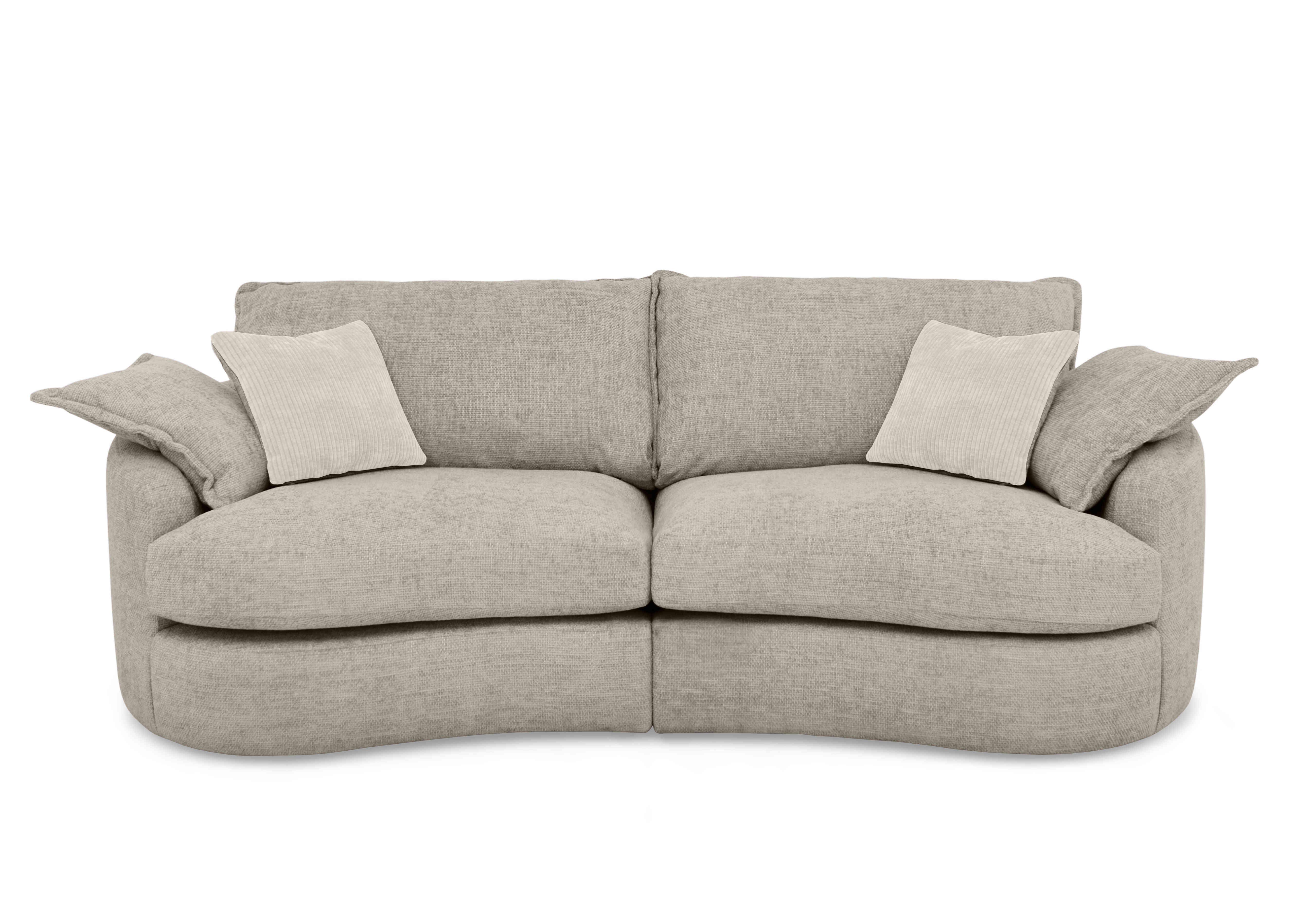 Boutique Darling 4 Seater Split Frame Sofa in Milo Linen on Furniture Village