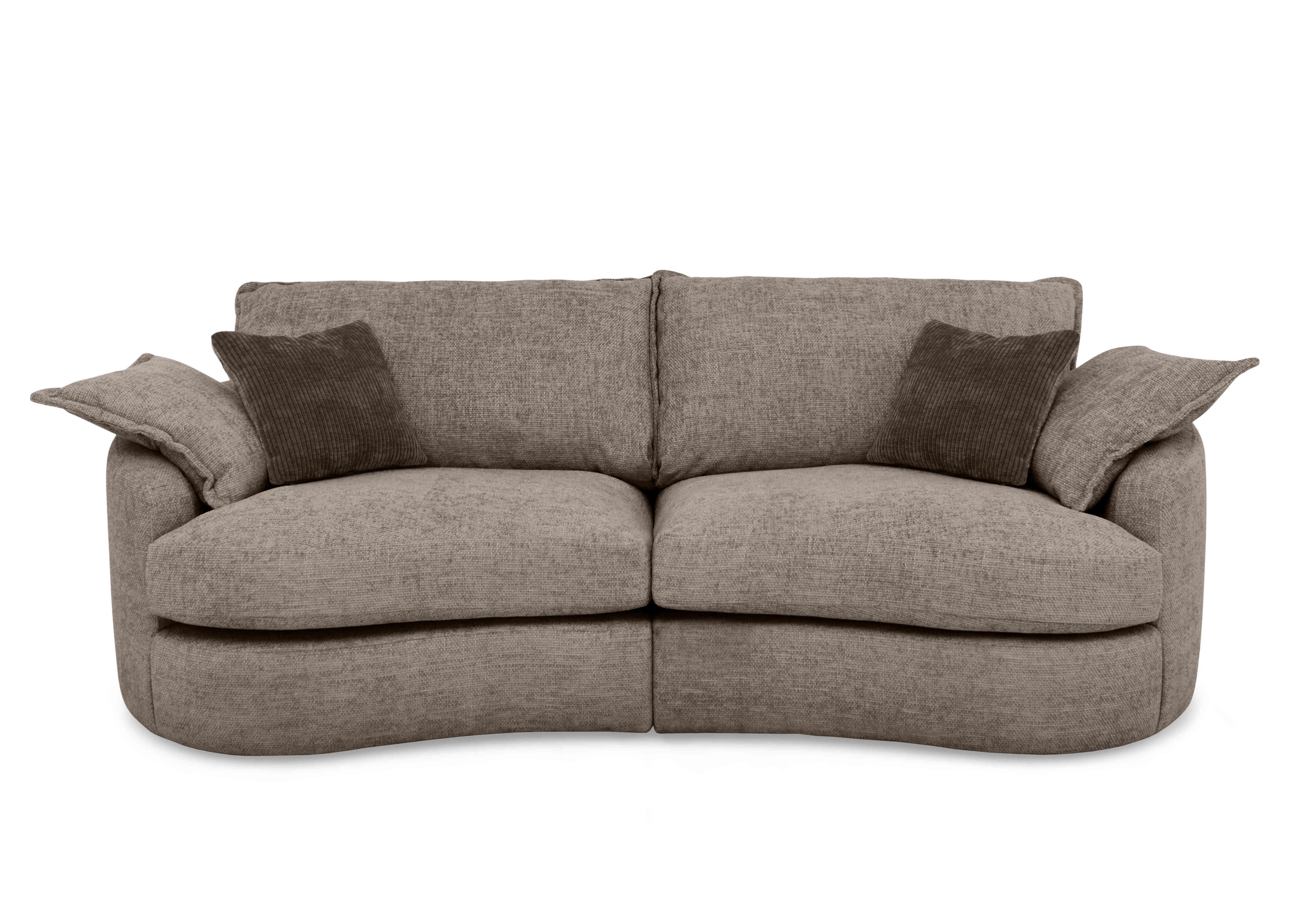 Boutique Darling 4 Seater Split Frame Sofa in Milo Mocha on Furniture Village