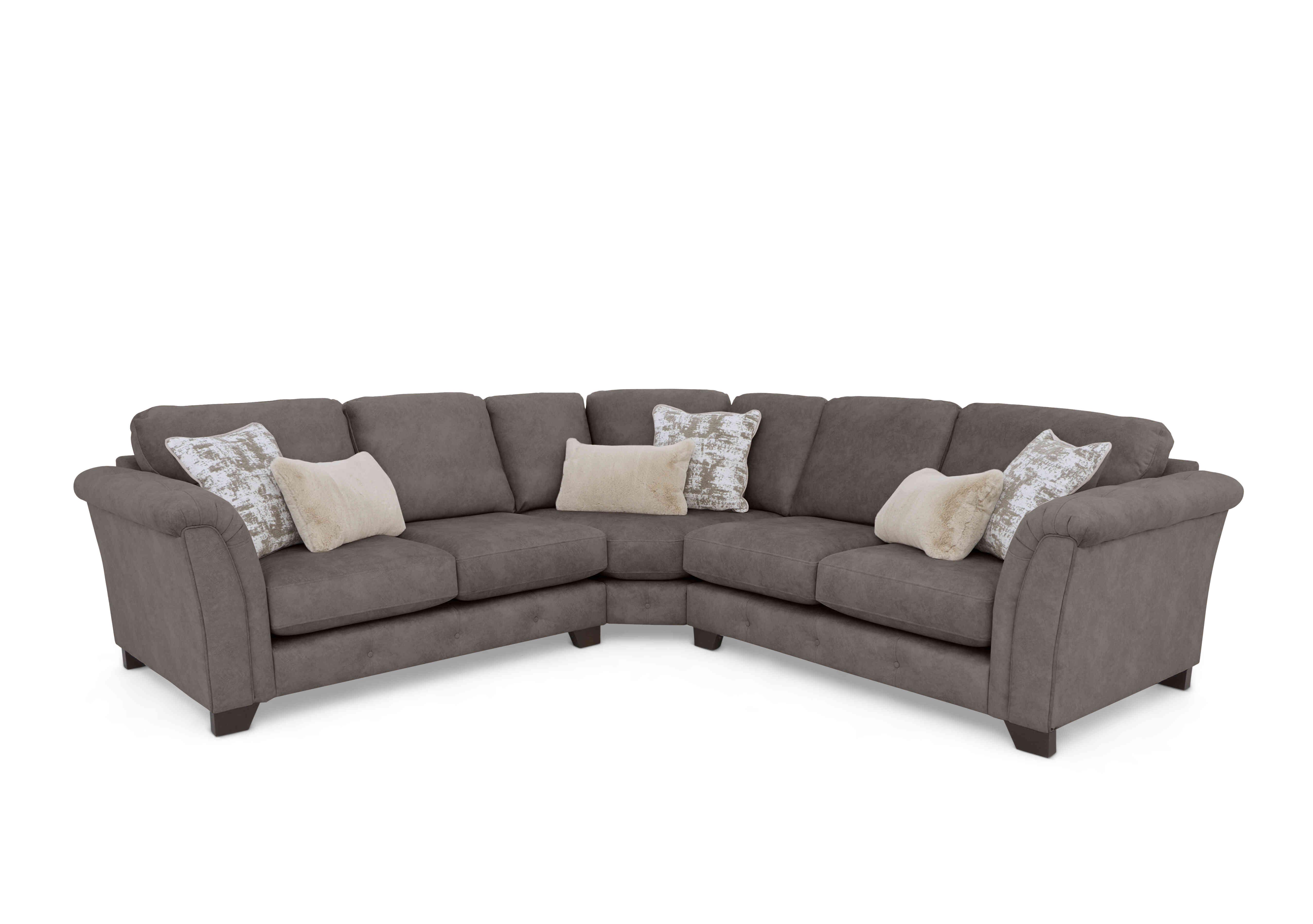 Boutique Aura Large Classic Back Corner Sofa in Kenzo Chocolate Dw Ft on Furniture Village