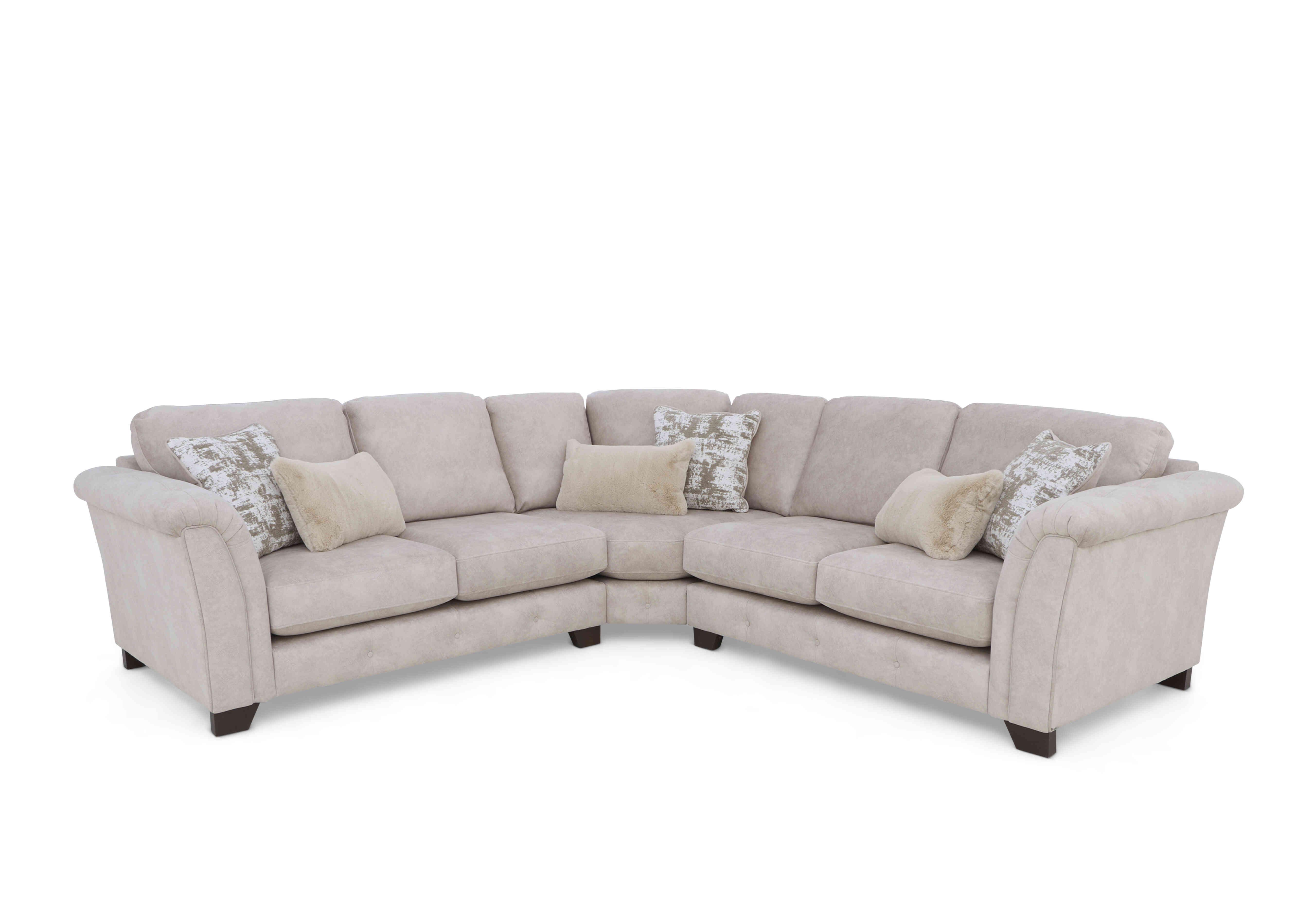 Boutique Aura Large Classic Back Corner Sofa in Kenzo Cream Dw Ft on Furniture Village