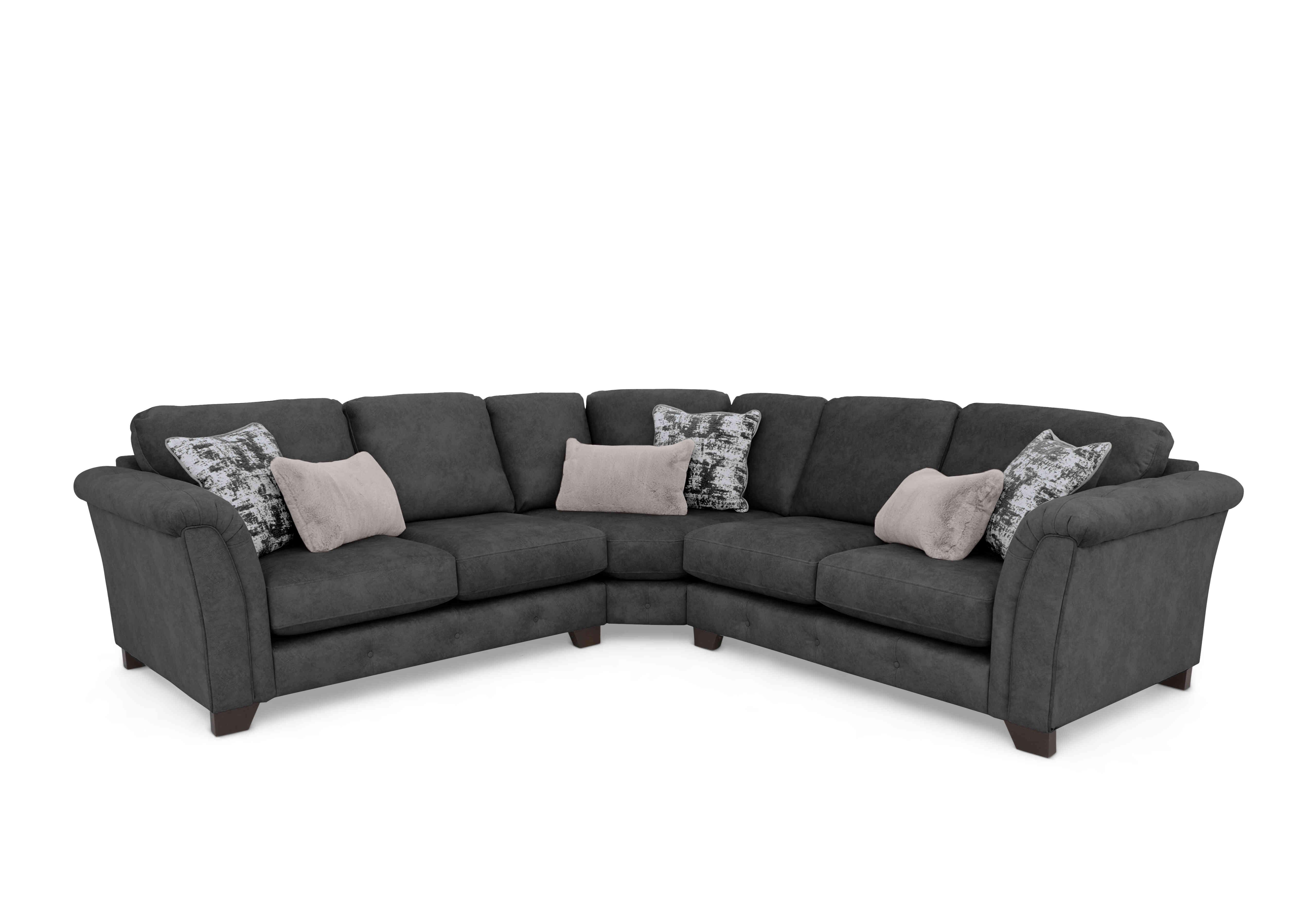 Aura Large Classic Back Corner Sofa in Kenzo Mink Dw Ft on Furniture Village