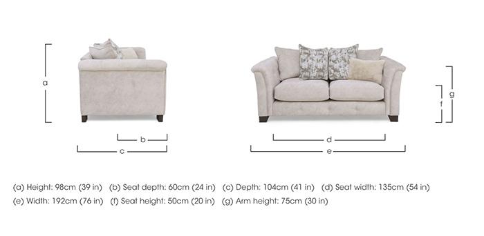 Aura 2 Seater Scatter Back Sofa in  on Furniture Village
