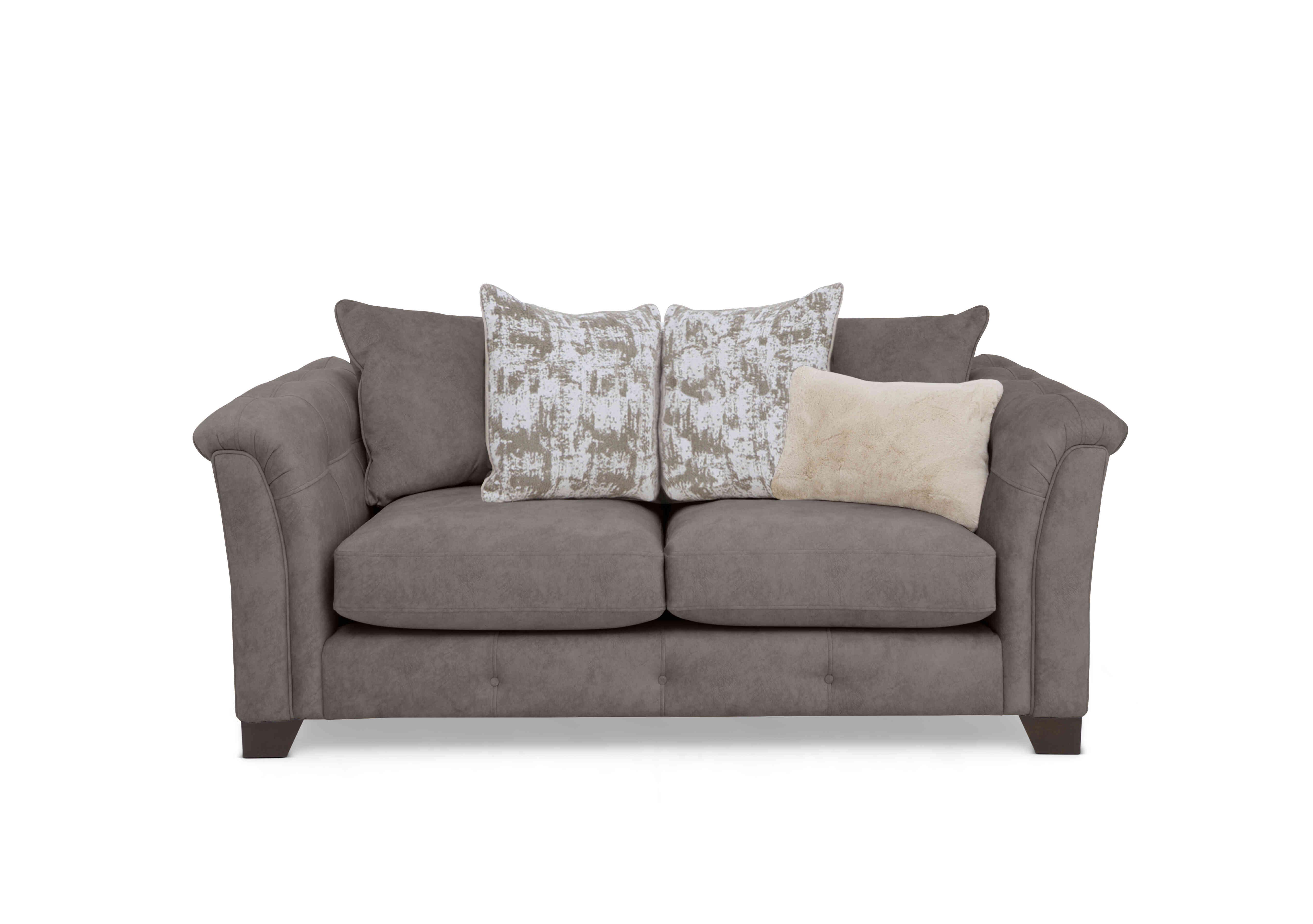 Boutique Aura 2 Seater Scatter Back Sofa in Kenzo Chocolate Dw Ft on Furniture Village