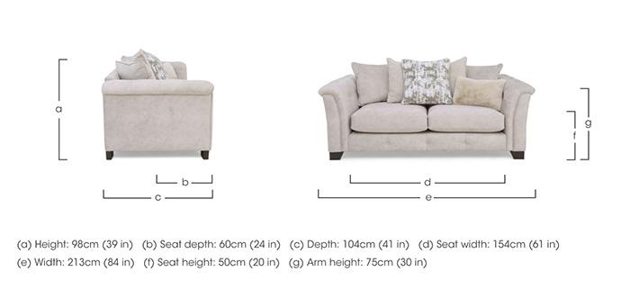Aura 3 Seater Scatter Back Sofa in  on Furniture Village