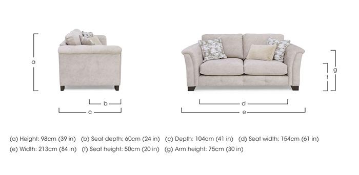 Aura 3 Seater Classic Back Sofa in  on Furniture Village