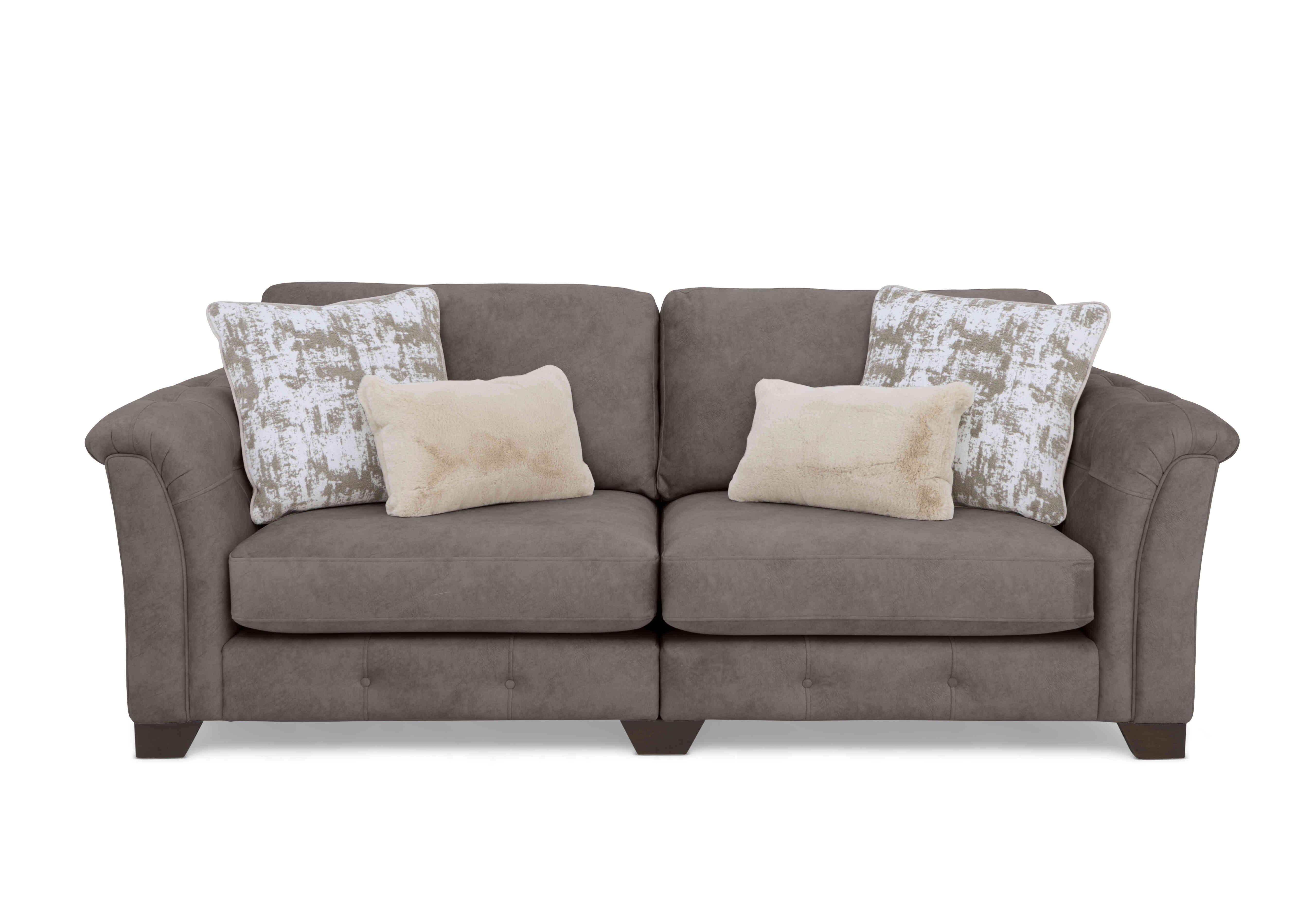 Boutique Aura 4 Seater Classic Back Split Frame Sofa in Kenzo Chocolate Dw Ft on Furniture Village