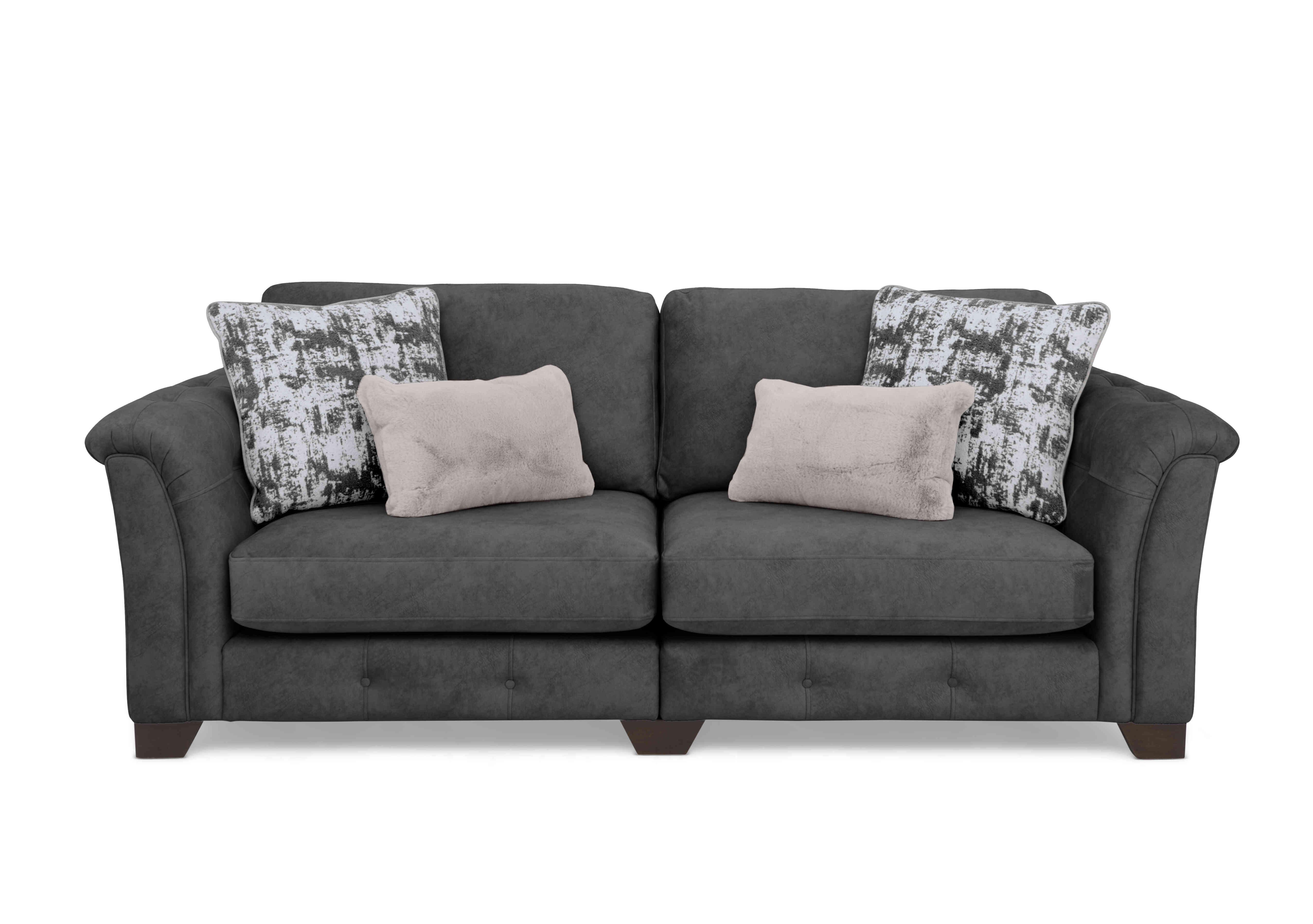 Aura 4 Seater Classic Back Split Frame Sofa in Kenzo Mink Dw Ft on Furniture Village