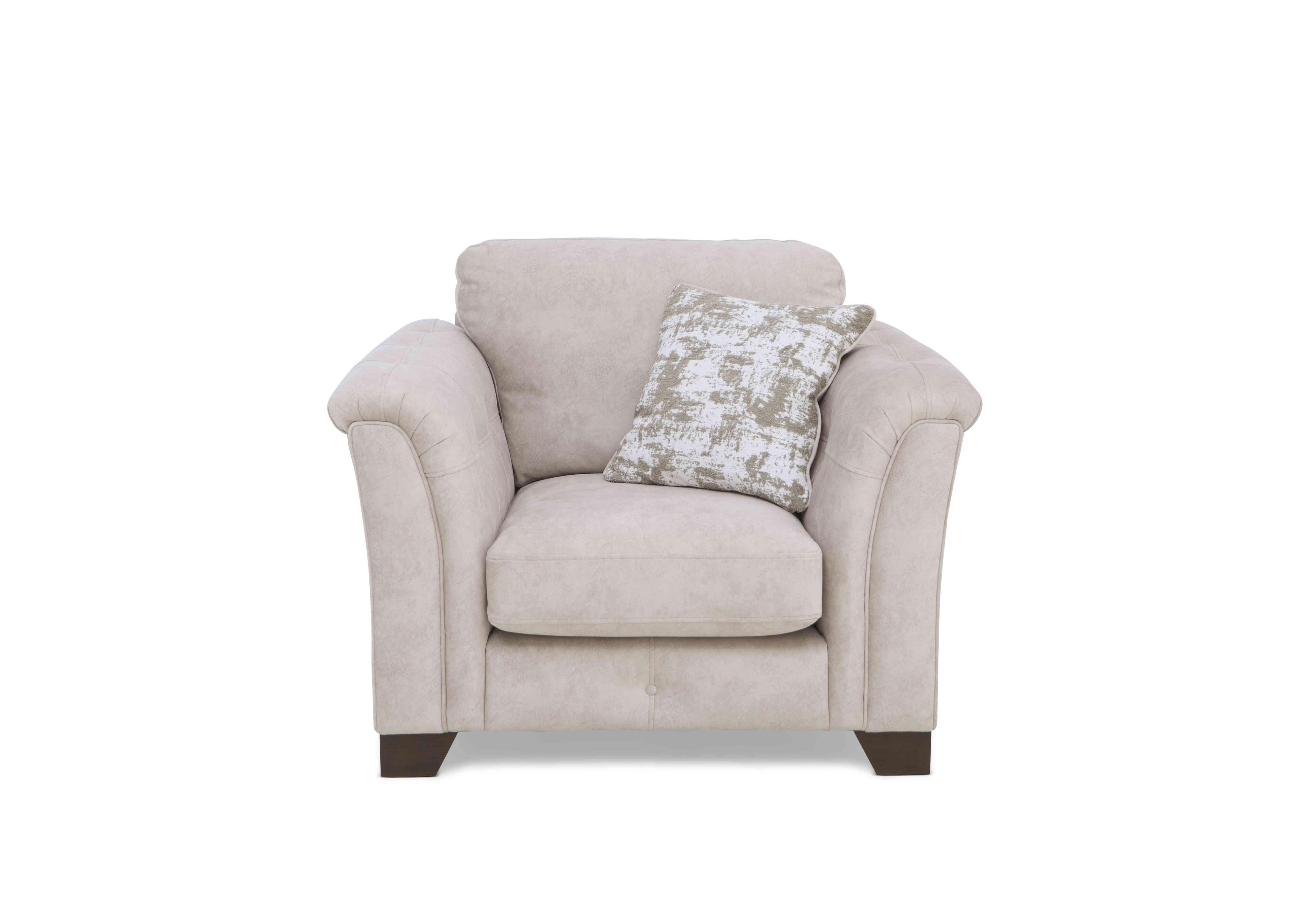 Aura Armchair in Kenzo Cream Dw Ft on Furniture Village