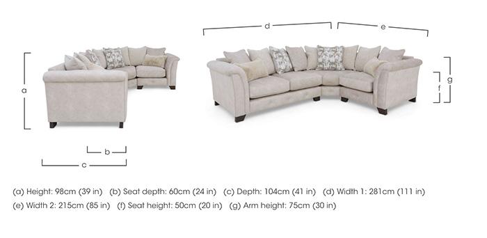 Aura Scatter Back Corner Sofa in  on Furniture Village