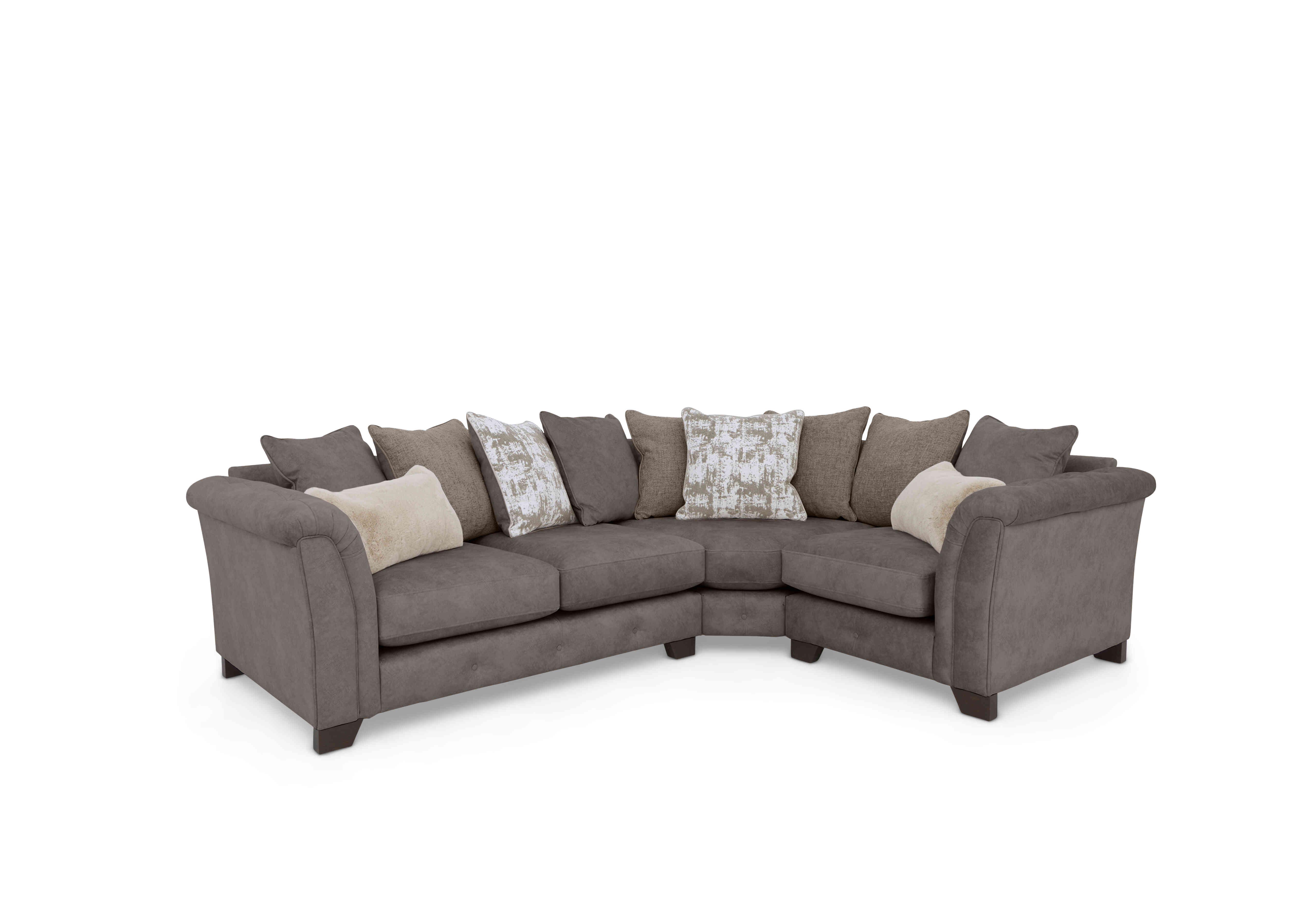 Aura Scatter Back Corner Sofa in Kenzo Chocolate Dw Ft on Furniture Village